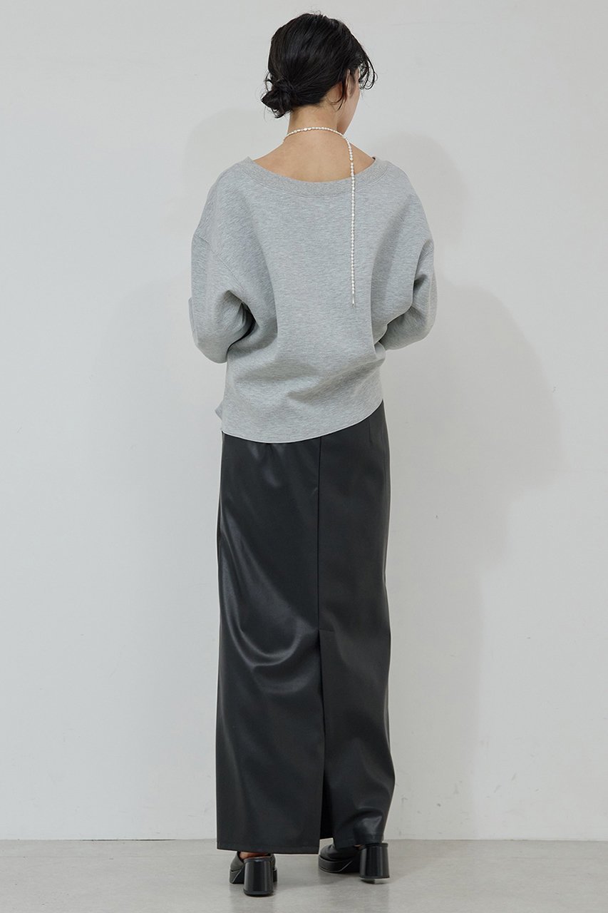 【ガリャルダガランテ/GALLARDAGALANTE】のボートネックスウェット 人気、トレンドファッション・服の通販 founy(ファニー) 　ファッション　Fashion　レディースファッション　Fashion for Women　トップス・カットソー　Cut & Sew Tops　シャツ・ブラウス・オフィスカジュアル　Elegant Blouses & Button-Ups　レディースパーカー・カジュアルフーディー　Casual Hoodies & Sweatshirts　ロングTシャツ・Tシャツ　Longline T-Shirts & Tees　スウェット・クルーネックトップス　Sweatshirts & Crewnecks / Relaxed Fit Sweat Tops　カットソー・ベーシックTシャツ　Cut-and-Sewn Tops / Stretch Tees & Basics　おすすめ　Recommended / Our Picks　ショルダー　Shoulder, Shoulder Strap　スウェット / スエット　Sweatshirt, Sweatwear　デコルテ　Décolleté, Neckline　新作・新入荷　New Arrivals / New In　other-4|ID: prp329100004703586 ipo3291000000033965528