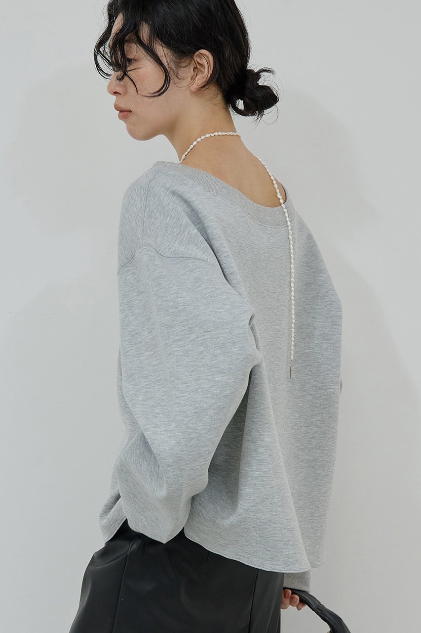 【ガリャルダガランテ/GALLARDAGALANTE】のボートネックスウェット 人気、トレンドファッション・服の通販 founy(ファニー) 　ファッション　Fashion　レディースファッション　Fashion for Women　トップス・カットソー　Cut & Sew Tops　シャツ・ブラウス・オフィスカジュアル　Elegant Blouses & Button-Ups　レディースパーカー・カジュアルフーディー　Casual Hoodies & Sweatshirts　ロングTシャツ・Tシャツ　Longline T-Shirts & Tees　スウェット・クルーネックトップス　Sweatshirts & Crewnecks / Relaxed Fit Sweat Tops　カットソー・ベーシックTシャツ　Cut-and-Sewn Tops / Stretch Tees & Basics　おすすめ　Recommended / Our Picks　ショルダー　Shoulder, Shoulder Strap　スウェット / スエット　Sweatshirt, Sweatwear　デコルテ　Décolleté, Neckline　新作・新入荷　New Arrivals / New In　other-8|ID: prp329100004703586 ipo3291000000033965532