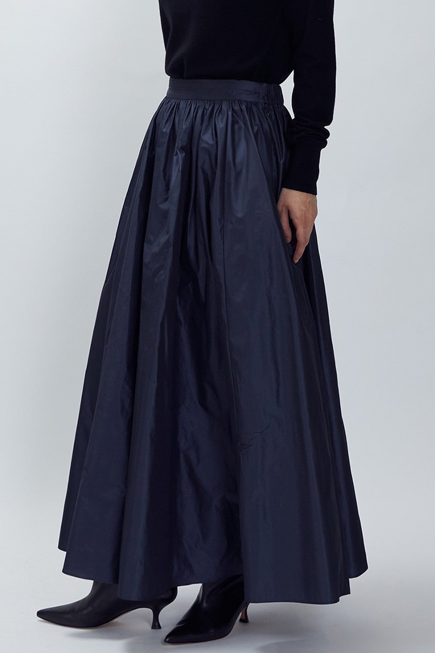 【プルミエ アロンディスモン/1er Arrondissement】のタフタスカート 人気、トレンドファッション・服の通販 founy(ファニー) 　ファッション　Fashion　レディースファッション　Fashion for Women　スカート　Skirts　ロングスカート　Long Skirts / Maxi & Midi Skirts　ギャザー　Gathered, Ruffled　シルク　Silk, 100% Silk　タフタ　Taffeta, Structured Fabric　ロング　Long, Long-Length　エレガント 上品　Elegant　再入荷　Restock / Back in Stock　other-2|ID: prp329100004703591 ipo3291000000035504441