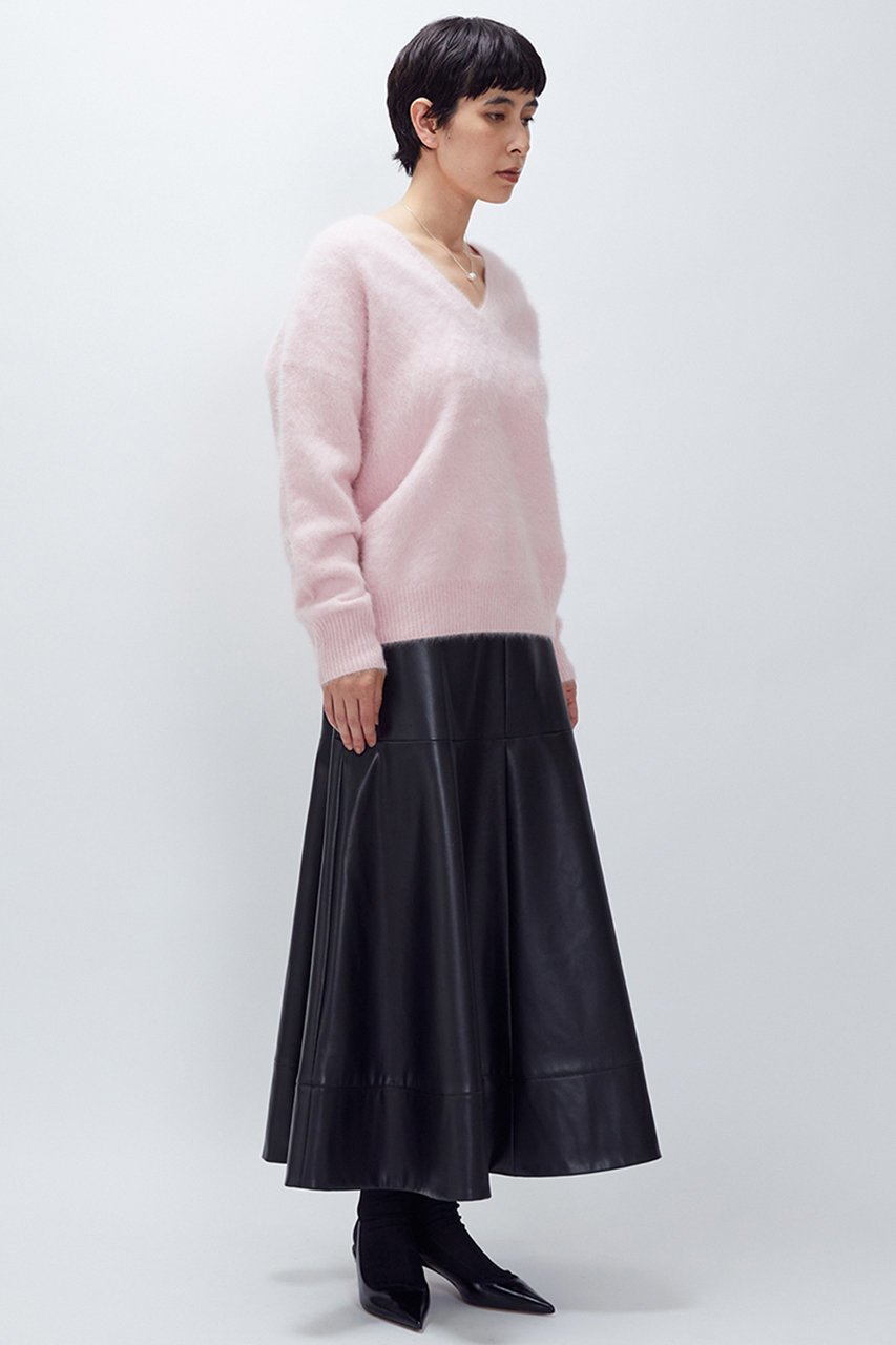 【プルミエ アロンディスモン/1er Arrondissement】のフェイクレザースカート 人気、トレンドファッション・服の通販 founy(ファニー) 　ファッション　Fashion　レディースファッション　Fashion for Women　スカート　Skirts　ロングスカート　Long Skirts / Maxi & Midi Skirts　フェイクレザー　Faux Leather, PU Leather　フレア　Flare, Flared　ブルゾン　Blouson, Bomber Jacket　ロング　Long, Long-Length　新作・新入荷　New Arrivals / New In　other-7|ID: prp329100004703592 ipo3291000000033965583