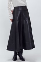 【プルミエ アロンディスモン/1er Arrondissement】のフェイクレザースカート ブラック|ID:prp329100004703592