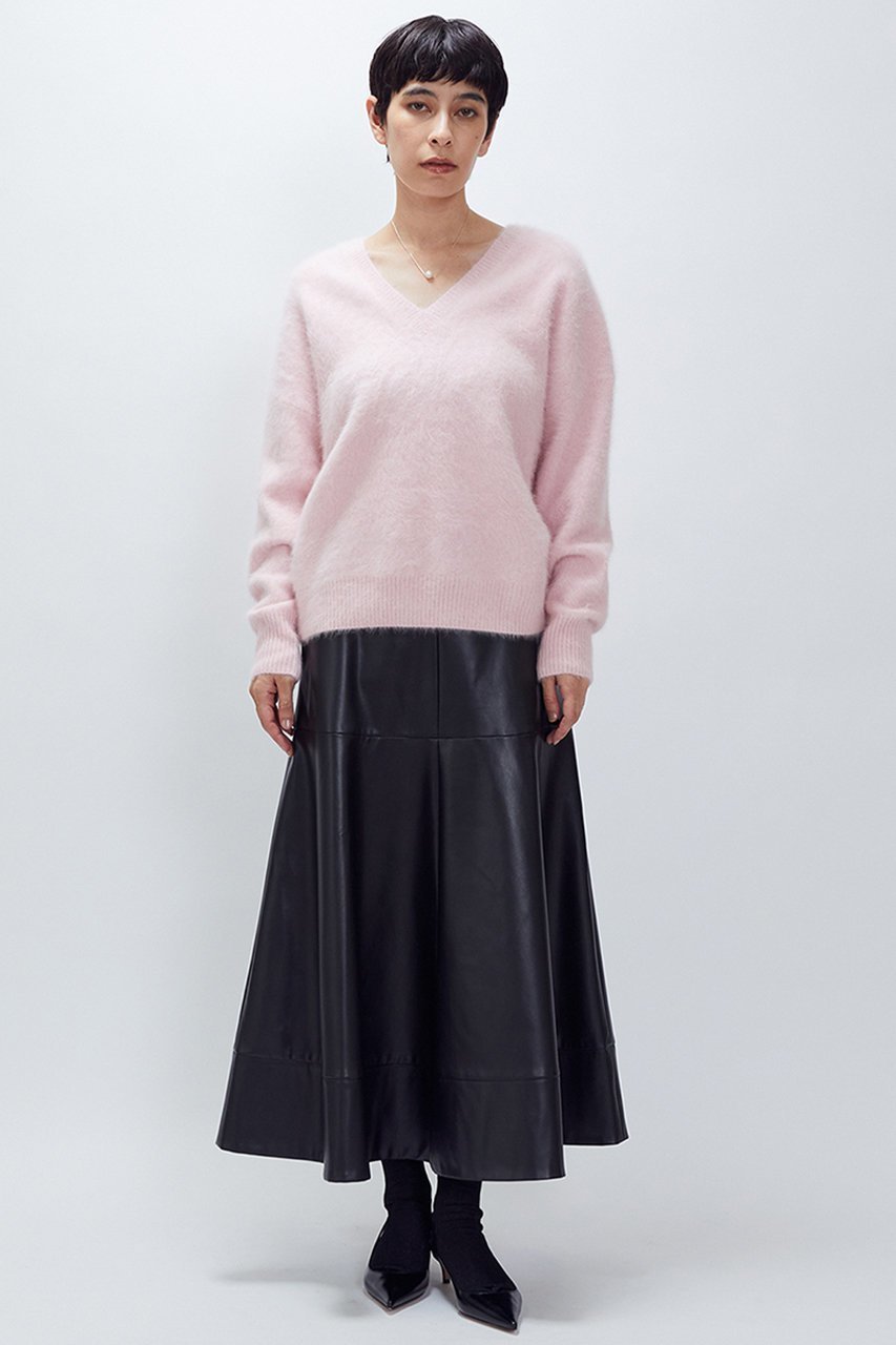 【プルミエ アロンディスモン/1er Arrondissement】のフェイクレザースカート 人気、トレンドファッション・服の通販 founy(ファニー) 　ファッション　Fashion　レディースファッション　Fashion for Women　スカート　Skirts　ロングスカート　Long Skirts / Maxi & Midi Skirts　フェイクレザー　Faux Leather, PU Leather　フレア　Flare, Flared　ブルゾン　Blouson, Bomber Jacket　ロング　Long, Long-Length　再入荷　Restock / Back in Stock　other-5|ID: prp329100004703592 ipo3291000000035563907