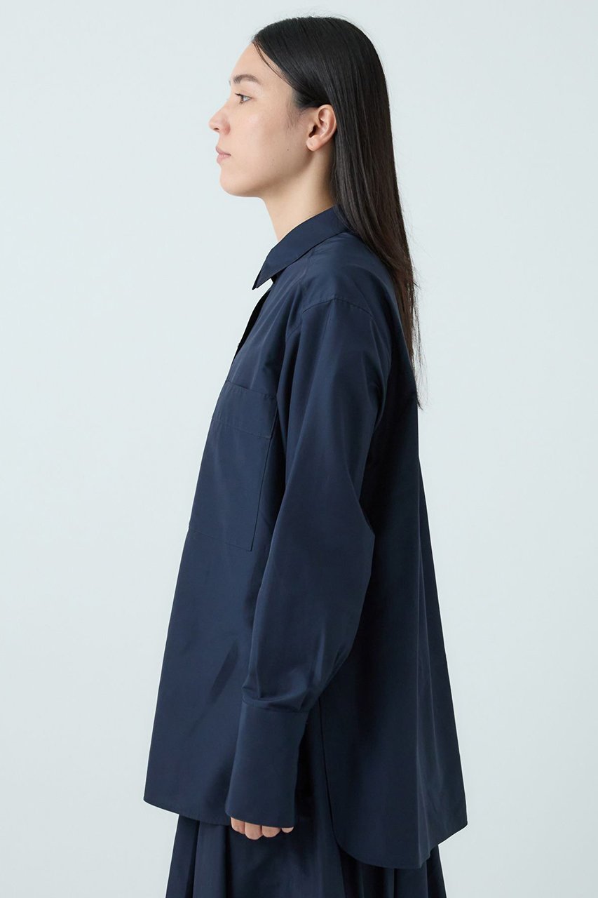 【カオス/Chaos】のラウノシャツブラウス 人気、トレンドファッション・服の通販 founy(ファニー) 　ファッション　Fashion　レディースファッション　Fashion for Women　トップス・カットソー　Cut & Sew Tops　シャツ・ブラウス・オフィスカジュアル　Elegant Blouses & Button-Ups　インナー　Innerwear　スリーブ　Sleeve, Long Sleeve / Short Sleeve　センター　Center, Center Line　タイプライター　Typewriter Fabric, Crisp Cotton　タフタ　Taffeta, Structured Fabric　ボトム　Bottoms, Lower Wear　ロング　Long, Long-Length　新作・新入荷　New Arrivals / New In　other-6|ID: prp329100004703597 ipo3291000000033965631