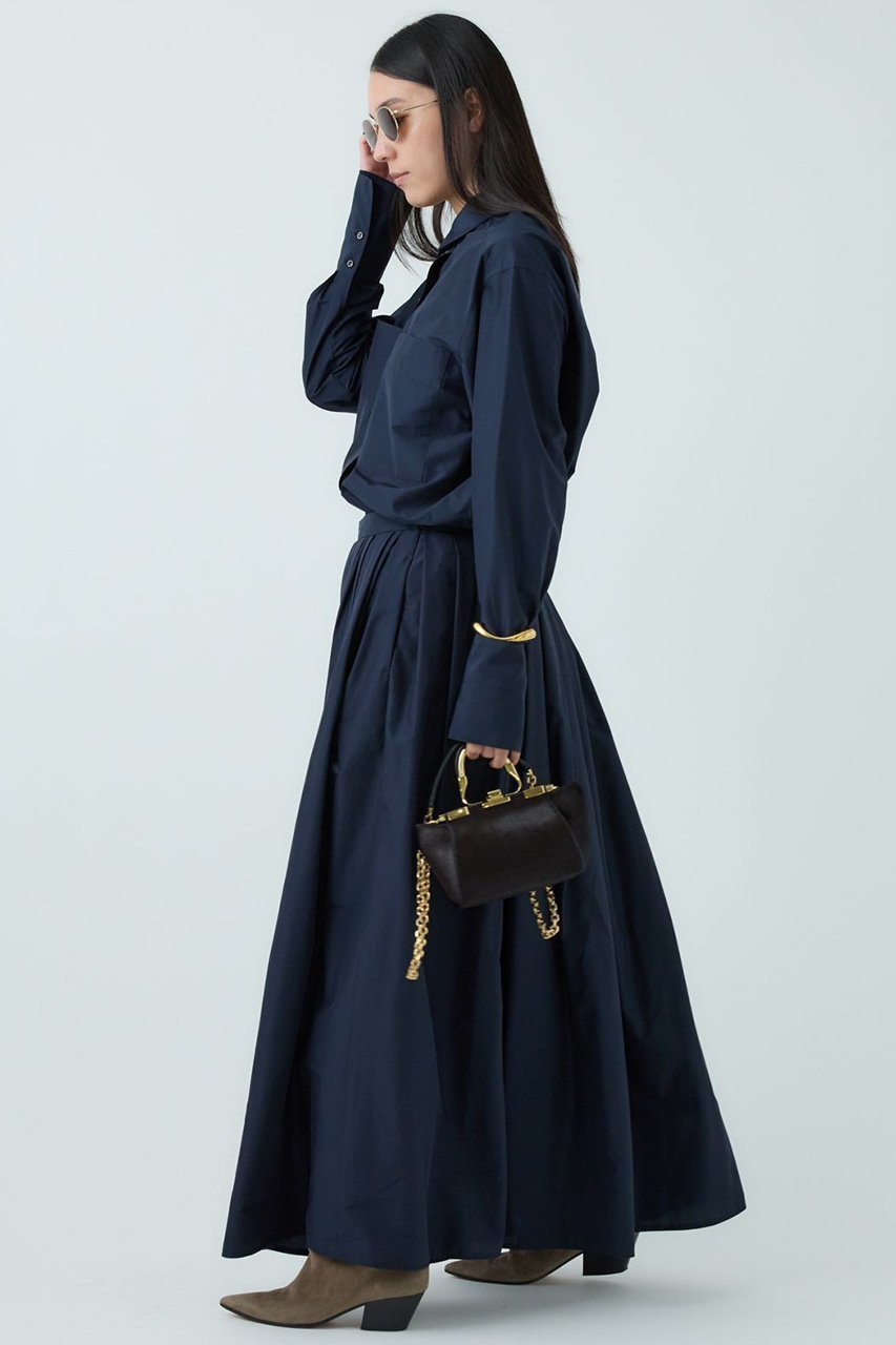 【カオス/Chaos】のラウノシャツブラウス 人気、トレンドファッション・服の通販 founy(ファニー) 　ファッション　Fashion　レディースファッション　Fashion for Women　トップス・カットソー　Cut & Sew Tops　シャツ・ブラウス・オフィスカジュアル　Elegant Blouses & Button-Ups　インナー　Innerwear　スリーブ　Sleeve, Long Sleeve / Short Sleeve　センター　Center, Center Line　タイプライター　Typewriter Fabric, Crisp Cotton　タフタ　Taffeta, Structured Fabric　ボトム　Bottoms, Lower Wear　ロング　Long, Long-Length　再入荷　Restock / Back in Stock　other-3|ID: prp329100004703597 ipo3291000000035563937