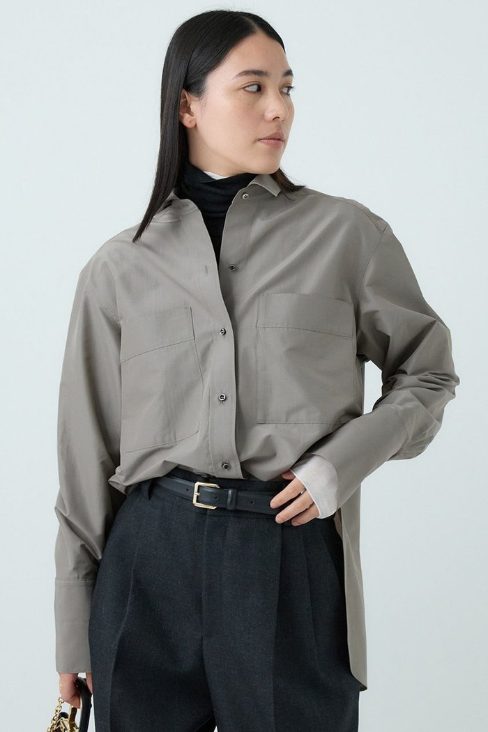 【カオス/Chaos】のラウノシャツブラウス インテリア・キッズ・メンズ・レディースファッション・服の通販 founy(ファニー) https://founy.com/ ファッション Fashion レディースファッション Fashion for Women トップス・カットソー Cut & Sew Tops シャツ・ブラウス・オフィスカジュアル Elegant Blouses & Button-Ups インナー Innerwear スリーブ Sleeve, Long Sleeve / Short Sleeve センター Center, Center Line タイプライター Typewriter Fabric, Crisp Cotton タフタ Taffeta, Structured Fabric ボトム Bottoms, Lower Wear ロング Long, Long-Length 再入荷 Restock / Back in Stock |ID: prp329100004703597 ipo3291000000036085575