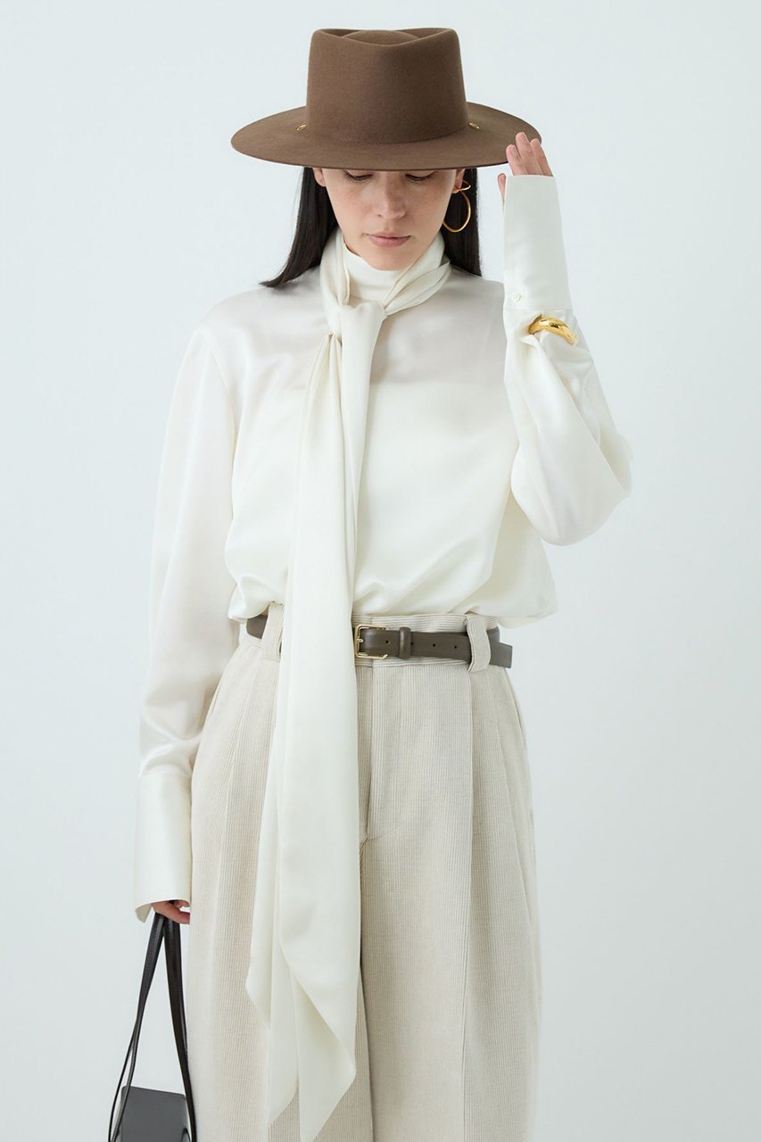 【カオス/Chaos】のイレーネブラウス 人気、トレンドファッション・服の通販 founy(ファニー) 　ファッション　Fashion　レディースファッション　Fashion for Women　トップス・カットソー　Cut & Sew Tops　シャツ・ブラウス・オフィスカジュアル　Elegant Blouses & Button-Ups　インナー　Innerwear　エレガント 上品　Elegant　カフス　Cuff Design　クラシック　Classic, Timeless Style　サテン　Satin, Glossy Fabric　ショルダー　Shoulder, Shoulder Strap　シルク　Silk, 100% Silk　ジャケット　Jacket, Outerwear　スタンド　Stand Collar, Upright Stand　スリーブ　Sleeve, Long Sleeve / Short Sleeve　ドレス　Dress, One-Piece　ドレープ　Drape, Draping Fabric　ドロップ　Drop Shoulder, Dropped Style　マニッシュ　Mannish, Boyish　ロング　Long, Long-Length　新作・新入荷　New Arrivals / New In　other-5|ID: prp329100004703598 ipo3291000000033965640