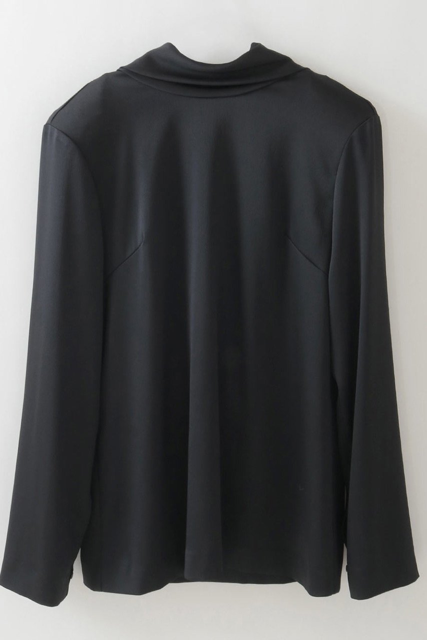 【ハー/HER.】の【9/25 12:00販売開始】サテンドレープブラウス 人気、トレンドファッション・服の通販 founy(ファニー) 　ファッション　Fashion　レディースファッション　Fashion for Women　トップス・カットソー　Cut & Sew Tops　シャツ・ブラウス・オフィスカジュアル　Elegant Blouses & Button-Ups　サテン　Satin, Glossy Fabric　スリーブ　Sleeve, Long Sleeve / Short Sleeve　ドレープ　Drape, Draping Fabric　フロント　Front, Front Design　ロング　Long, Long-Length　新作・新入荷　New Arrivals / New In　 other-1|ID: prp329100004704547 ipo3291000000033973350
