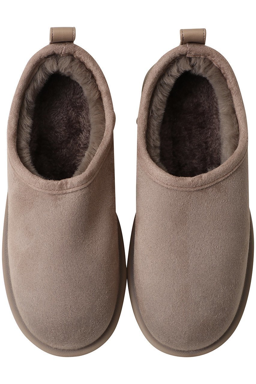 【テンパレイト/TEMPERATE】のSHLOK ムートン風スリッポン(レイン対応) インテリア・キッズ・メンズ・レディースファッション・服の通販 founy(ファニー) 　ファッション　Fashion　レディースファッション　Fashion for Women　シューズ　Shoes, Footwear　スリッポン　Slip-On, Loafer　フィット　Fit, Slim Fit　フェイクファー　Faux Fur, Imitation Fur　ムートン　Shearling, Mouton　ラバー　Rubber, Rubber Sole　レイン　Rain, Rainproof　新作・新入荷　New Arrivals / New In　グレー|ID: prp329100004704552 ipo3291000000033973398
