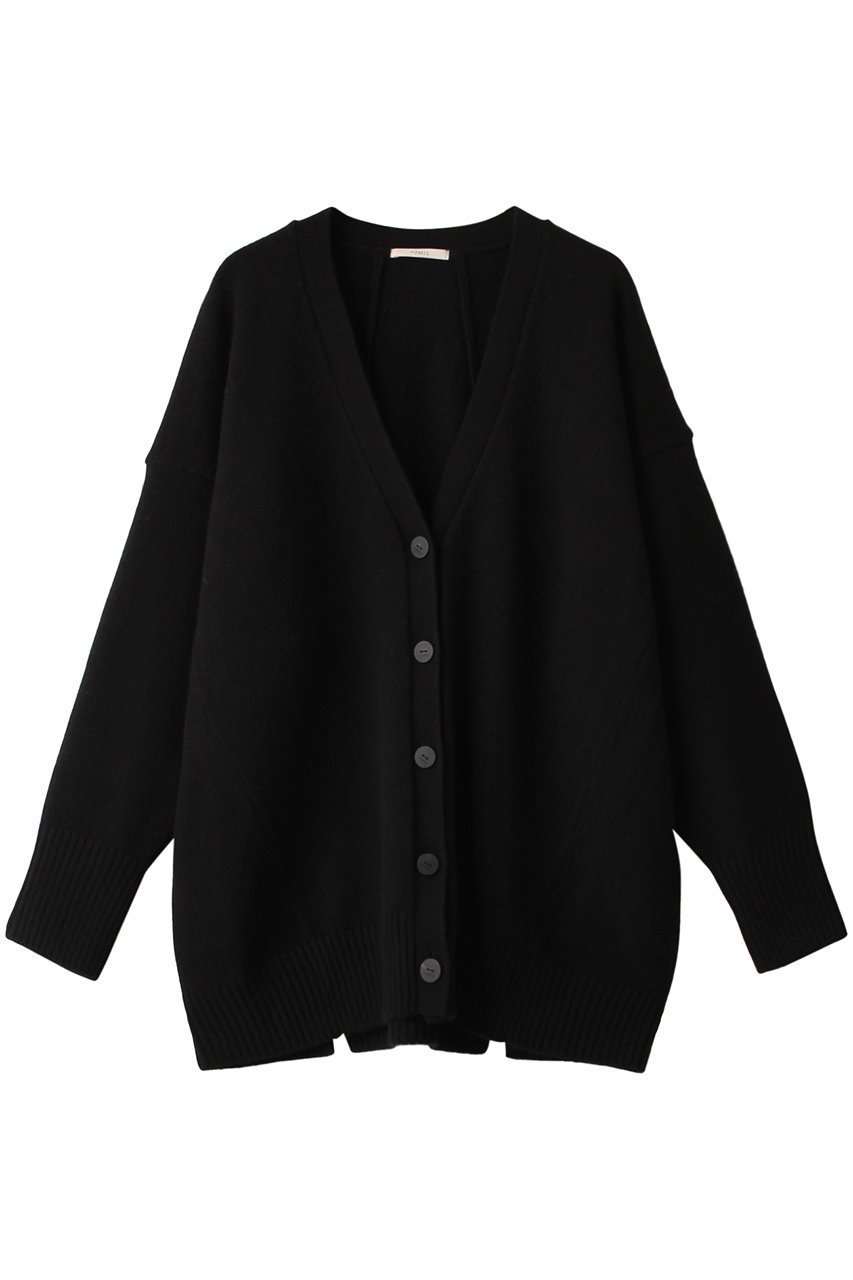【ル フィル/LE PHIL】のカシミヤミドルゲージカーディガン インテリア・キッズ・メンズ・レディースファッション・服の通販 founy(ファニー) 　ファッション　Fashion　レディースファッション　Fashion for Women　トップス・カットソー　Cut & Sew Tops　ニット　Knit Tops & Sweaters　カーディガン・羽織り　Layered Style Cardigans　カーディガン　Cardigan, Knitwear　ブラック|ID: prp329100004704553 ipo3291000000033973404