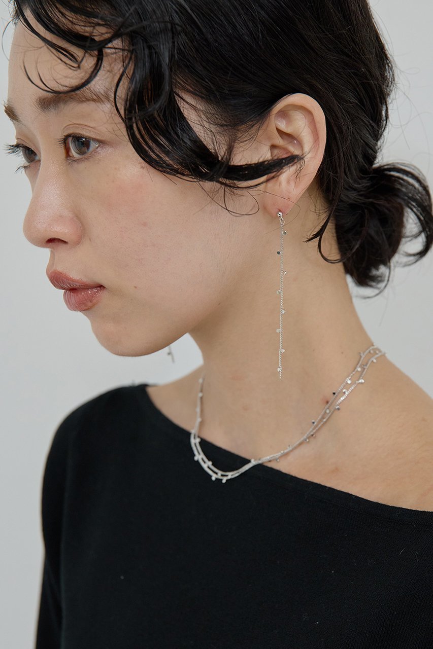 【ガリャルダガランテ/GALLARDAGALANTE】のポルカドットチェーンピアス 人気、トレンドファッション・服の通販 founy(ファニー) 　ファッション　Fashion　レディースファッション　Fashion for Women　ジュエリー　Jewelry　ファッションリング　Fashion Rings　イヤリング・フープ・ドロップタイプ　Hoop, Drop & Clip Earrings　おすすめ　Recommended / Our Picks　イヤリング　Earrings　チェーン　Chain, Chain Strap　ネックレス　Necklace, Pendant Necklace　ロング　Long, Long-Length　新作・新入荷　New Arrivals / New In　 other-1|ID: prp329100004705541 ipo3291000000033983326