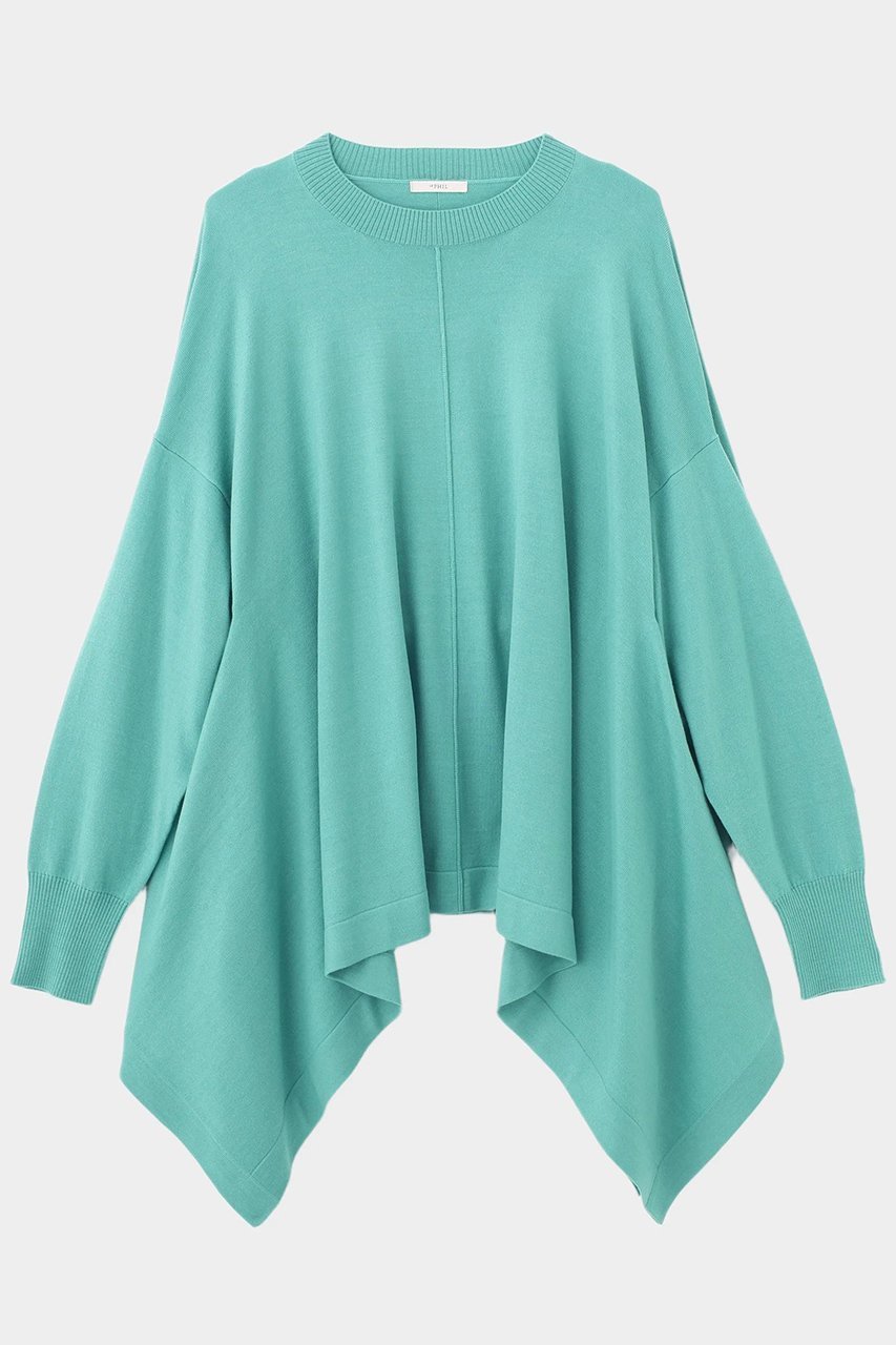 【ル フィル/LE PHIL】のウールハイゲージケープニット インテリア・キッズ・メンズ・レディースファッション・服の通販 founy(ファニー) 　ファッション　Fashion　レディースファッション　Fashion for Women　トップス・カットソー　Cut & Sew Tops　ニット　Knit Tops & Sweaters　カジュアルプルオーバー・ニットトップス　Pullovers & Knit Tops / Casual Pullovers　ショルダー　Shoulder, Shoulder Strap　シンプル　Simple, Minimal　スタンダード　Standard, Basic　ドレープ　Drape, Draping Fabric　ドロップ　Drop Shoulder, Dropped Style　パターン　Pattern, Design Print　リラックス　Relax, Relaxed Fit　ライトグリーン|ID: prp329100004705546 ipo3291000000035563956