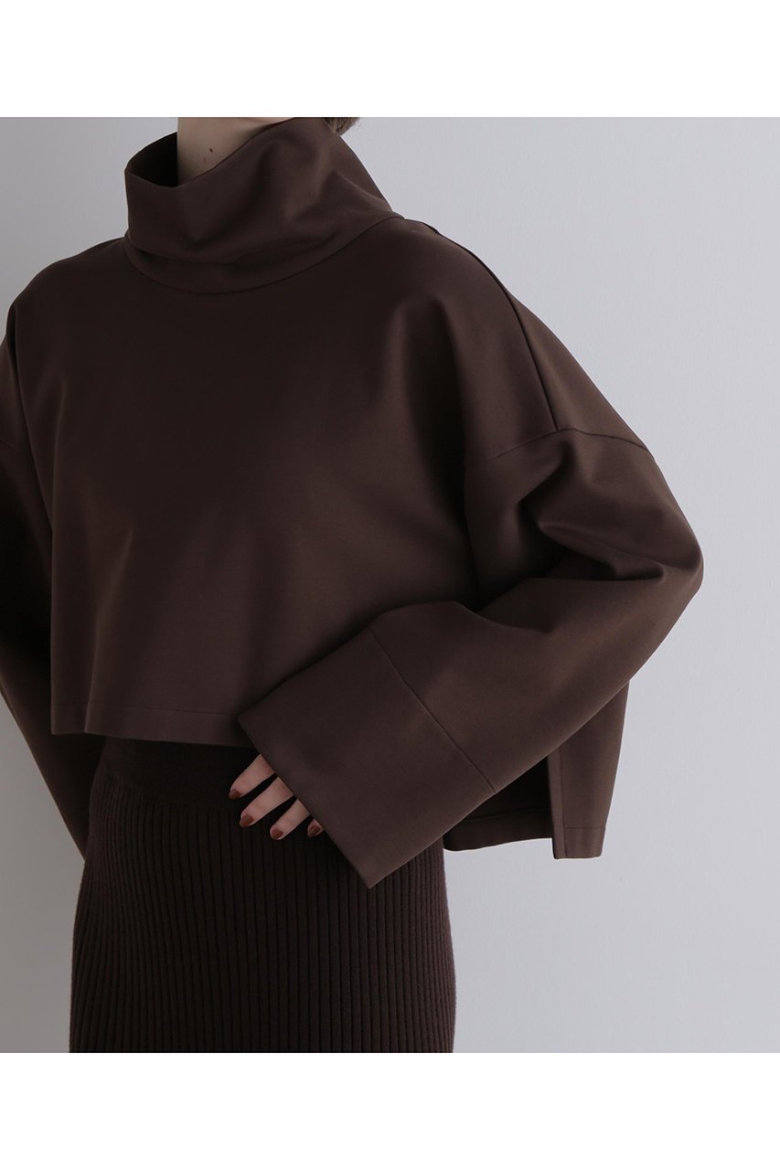 【ル フィル/LE PHIL】のハイネッククロプドプルオーバー 人気、トレンドファッション・服の通販 founy(ファニー) 　ファッション　Fashion　レディースファッション　Fashion for Women　トップス・カットソー　Cut & Sew Tops　シャツ・ブラウス・オフィスカジュアル　Elegant Blouses & Button-Ups　ロングTシャツ・Tシャツ　Longline T-Shirts & Tees　カジュアルプルオーバー・ニットトップス　Pullovers & Knit Tops / Casual Pullovers　カットソー・ベーシックTシャツ　Cut-and-Sewn Tops / Stretch Tees & Basics　インナー　Innerwear　ショート　Short, Short Length　スタンダード　Standard, Basic　スリーブ　Sleeve, Long Sleeve / Short Sleeve　ハイネック　High Neck, Mock Neck　バランス　Balance, Style Balance　ロング　Long, Long-Length　ワイド　Wide, Wide Fit　エレガント 上品　Elegant　other-7|ID: prp329100004705547 ipo3291000000033983373