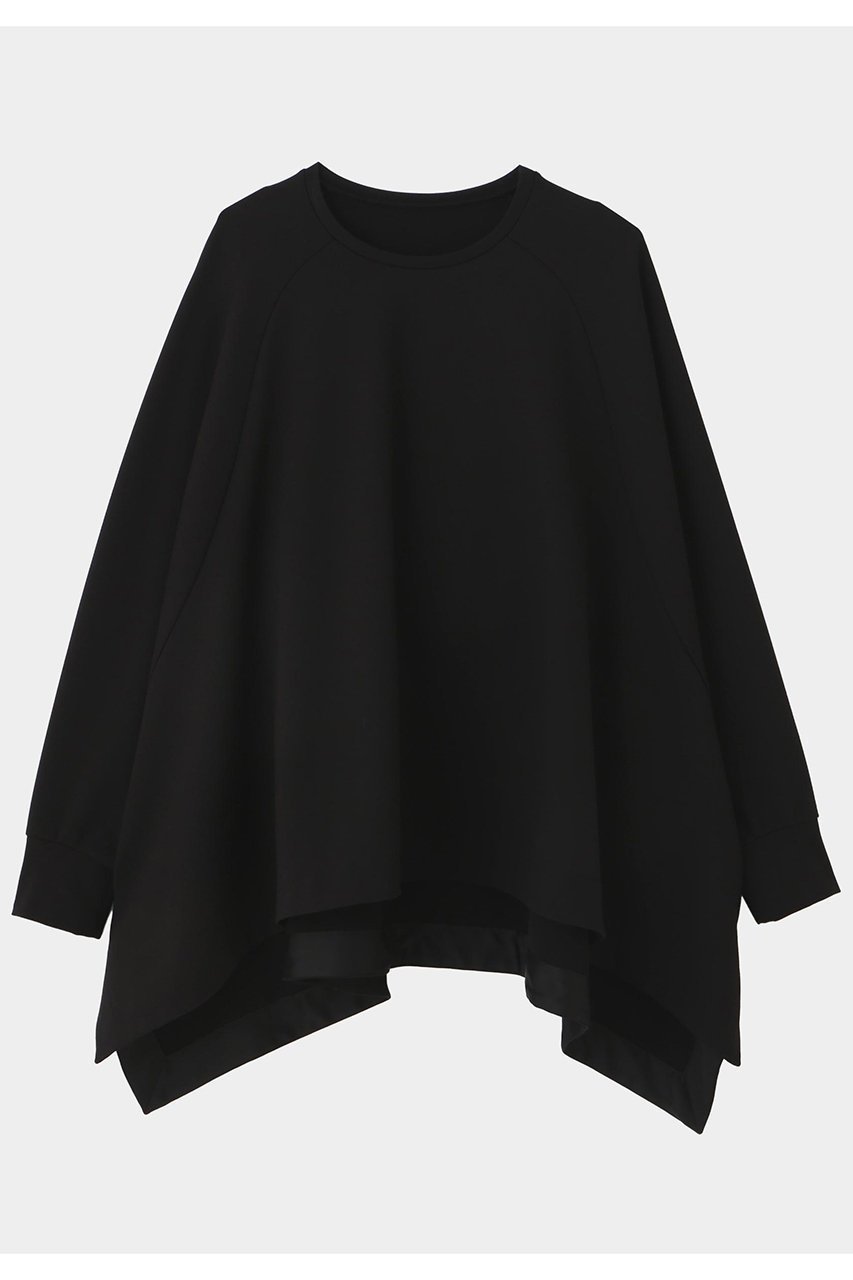 【ル フィル/LE PHIL】のラグランヘムプルオーバー インテリア・キッズ・メンズ・レディースファッション・服の通販 founy(ファニー) 　ファッション　Fashion　レディースファッション　Fashion for Women　トップス・カットソー　Cut & Sew Tops　シャツ・ブラウス・オフィスカジュアル　Elegant Blouses & Button-Ups　ロングTシャツ・Tシャツ　Longline T-Shirts & Tees　カジュアルプルオーバー・ニットトップス　Pullovers & Knit Tops / Casual Pullovers　カットソー・ベーシックTシャツ　Cut-and-Sewn Tops / Stretch Tees & Basics　なめらか　Smooth, Silky Texture　スリーブ　Sleeve, Long Sleeve / Short Sleeve　ビッグ　Big, Oversized　ロング　Long, Long-Length　新作・新入荷　New Arrivals / New In　ブラック|ID: prp329100004705548 ipo3291000000033983376