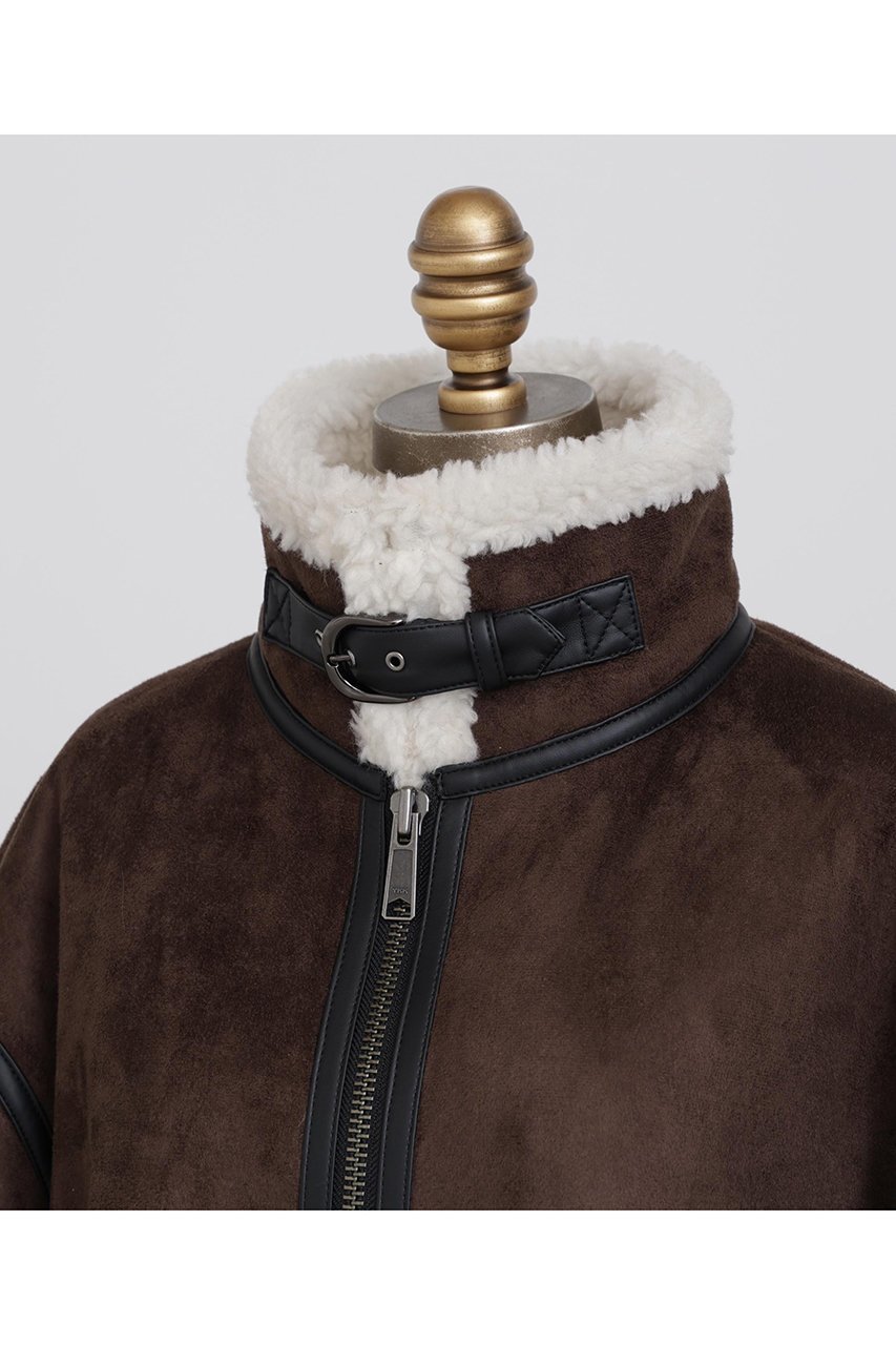 【ヒューエルミュージアム/hueLe Museum】の【hLM】フェイクムートンジャケット 人気、トレンドファッション・服の通販 founy(ファニー) 　ファッション　Fashion　レディースファッション　Fashion for Women　アウター　Coat / Outerwear Collection　レディースジャケット・軽アウター　Jackets　ジャケット　Jacket, Outerwear　フェイクファー　Faux Fur, Imitation Fur　フランス　France, French　ボンディング　Bonding, Bonded Fabric　ラグジュアリー　Luxury, Elegant　リアル　Real, Realistic　other-3|ID: prp329100004705557 ipo3291000000035564001