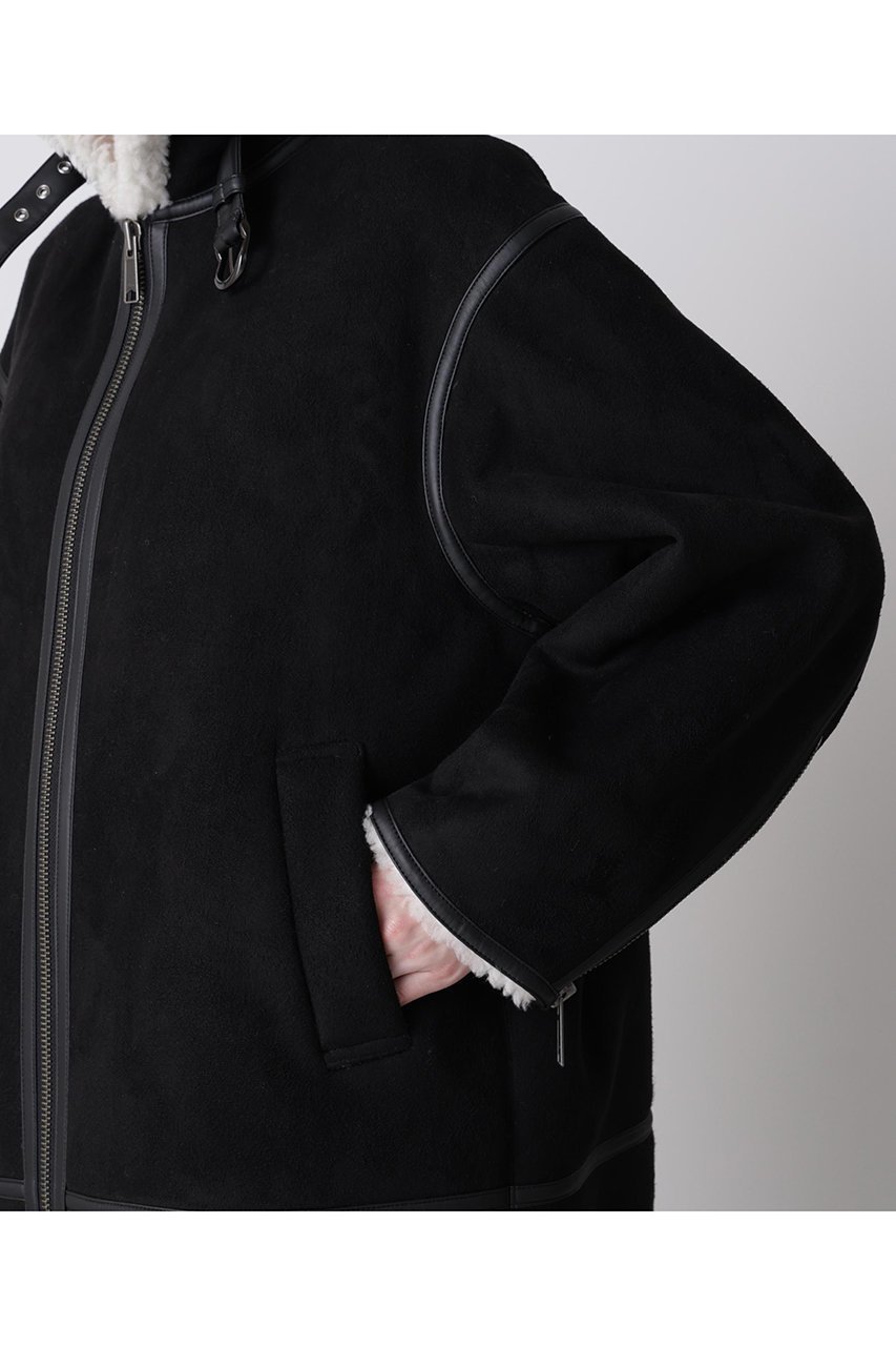 【ヒューエルミュージアム/hueLe Museum】の【hLM】フェイクムートンジャケット 人気、トレンドファッション・服の通販 founy(ファニー) 　ファッション　Fashion　レディースファッション　Fashion for Women　アウター　Coat / Outerwear Collection　レディースジャケット・軽アウター　Jackets　ジャケット　Jacket, Outerwear　フェイクファー　Faux Fur, Imitation Fur　フランス　France, French　ボンディング　Bonding, Bonded Fabric　ラグジュアリー　Luxury, Elegant　リアル　Real, Realistic　other-7|ID: prp329100004705557 ipo3291000000035610737