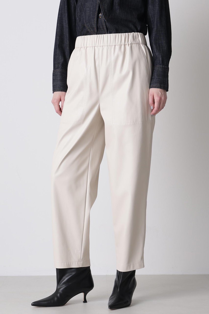 【ヒューエルミュージアム/hueLe Museum】の【hLM】レザーライクパンツ 人気、トレンドファッション・服の通販 founy(ファニー) ファッション Fashion レディースファッション Fashion for Women パンツ Pants & Trousers なめらか Smooth, Silky Texture スタイリッシュ Stylish, Fashionable ストレート Straight, Straight Cut トレンド Trend, Trending Now エレガント 上品 Elegant other-8|ID: prp329100004705558 ipo3291000000036004623