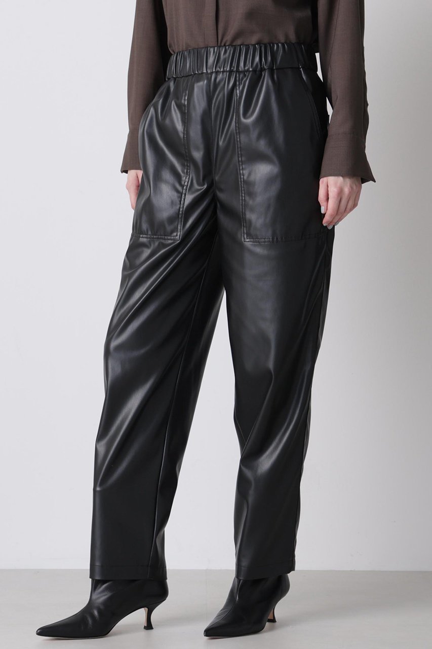 【ヒューエルミュージアム/hueLe Museum】の【hLM】レザーライクパンツ 人気、トレンドファッション・服の通販 founy(ファニー) ファッション Fashion レディースファッション Fashion for Women パンツ Pants & Trousers なめらか Smooth, Silky Texture スタイリッシュ Stylish, Fashionable ストレート Straight, Straight Cut トレンド Trend, Trending Now エレガント 上品 Elegant other-6|ID: prp329100004705558 ipo3291000000036524731