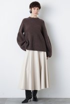 【ヒューエルミュージアム/hueLe Museum】の【hLM】レザーライクフレアスカート ホワイト|ID:prp329100004705559