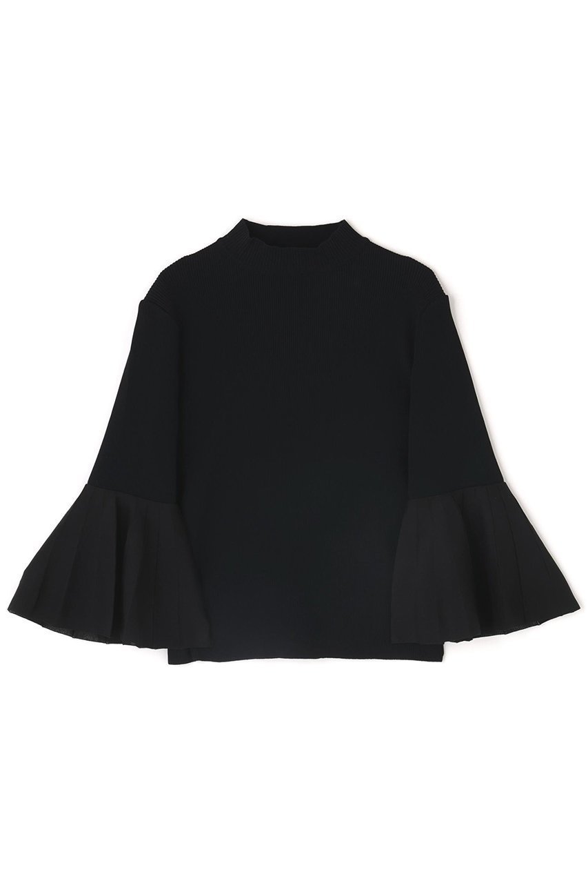 【アドーア/ADORE】のシアーフォルムドニットプルオーバー インテリア・キッズ・メンズ・レディースファッション・服の通販 founy(ファニー) 　ファッション　Fashion　レディースファッション　Fashion for Women　トップス・カットソー　Cut & Sew Tops　ニット　Knit Tops & Sweaters　カジュアルプルオーバー・ニットトップス　Pullovers & Knit Tops / Casual Pullovers　エレガント 上品　Elegant　スタンダード　Standard, Basic　スリーブ　Sleeve, Long Sleeve / Short Sleeve　フィット　Fit, Slim Fit　フレア　Flare, Flared　切替　Switching, Contrast Panel　ブラック|ID: prp329100004705564 ipo3291000000033983513