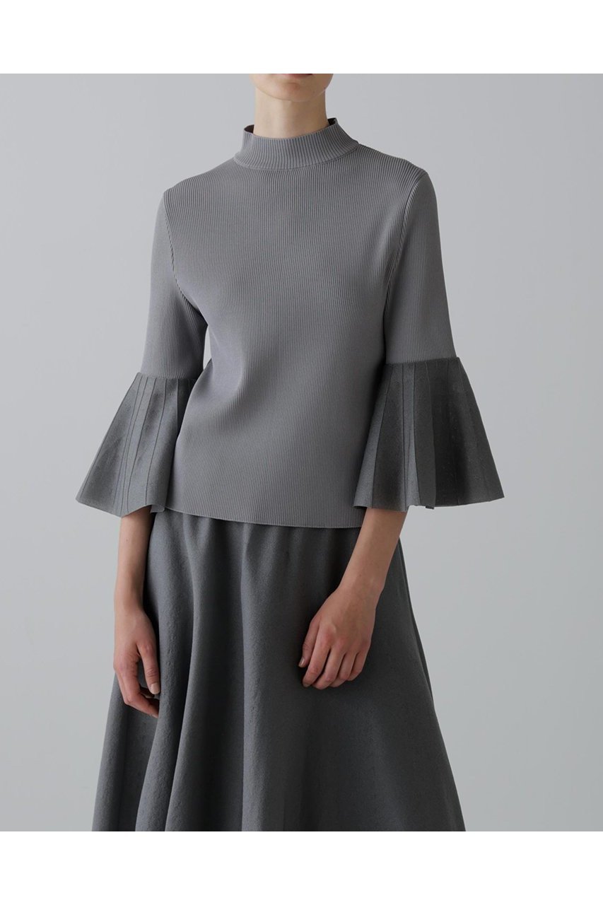 【アドーア/ADORE】のシアーフォルムドニットプルオーバー 人気、トレンドファッション・服の通販 founy(ファニー) 　ファッション　Fashion　レディースファッション　Fashion for Women　トップス・カットソー　Cut & Sew Tops　ニット　Knit Tops & Sweaters　カジュアルプルオーバー・ニットトップス　Pullovers & Knit Tops / Casual Pullovers　エレガント 上品　Elegant　スタンダード　Standard, Basic　スリーブ　Sleeve, Long Sleeve / Short Sleeve　フィット　Fit, Slim Fit　フレア　Flare, Flared　切替　Switching, Contrast Panel　other-2|ID: prp329100004705564 ipo3291000000033983515
