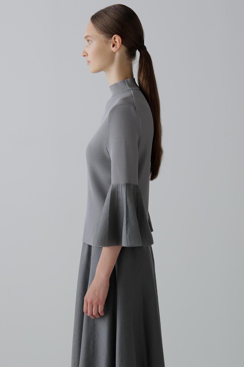【アドーア/ADORE】のシアーフォルムドニットプルオーバー 人気、トレンドファッション・服の通販 founy(ファニー) 　ファッション　Fashion　レディースファッション　Fashion for Women　トップス・カットソー　Cut & Sew Tops　ニット　Knit Tops & Sweaters　カジュアルプルオーバー・ニットトップス　Pullovers & Knit Tops / Casual Pullovers　エレガント 上品　Elegant　スタンダード　Standard, Basic　スリーブ　Sleeve, Long Sleeve / Short Sleeve　フィット　Fit, Slim Fit　フレア　Flare, Flared　切替　Switching, Contrast Panel　other-4|ID: prp329100004705564 ipo3291000000033983517