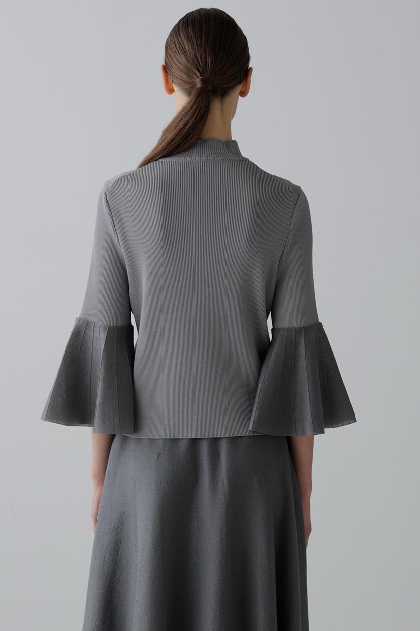 【アドーア/ADORE】のシアーフォルムドニットプルオーバー 人気、トレンドファッション・服の通販 founy(ファニー) 　ファッション　Fashion　レディースファッション　Fashion for Women　トップス・カットソー　Cut & Sew Tops　ニット　Knit Tops & Sweaters　カジュアルプルオーバー・ニットトップス　Pullovers & Knit Tops / Casual Pullovers　エレガント 上品　Elegant　スタンダード　Standard, Basic　スリーブ　Sleeve, Long Sleeve / Short Sleeve　フィット　Fit, Slim Fit　フレア　Flare, Flared　切替　Switching, Contrast Panel　other-5|ID: prp329100004705564 ipo3291000000033983518