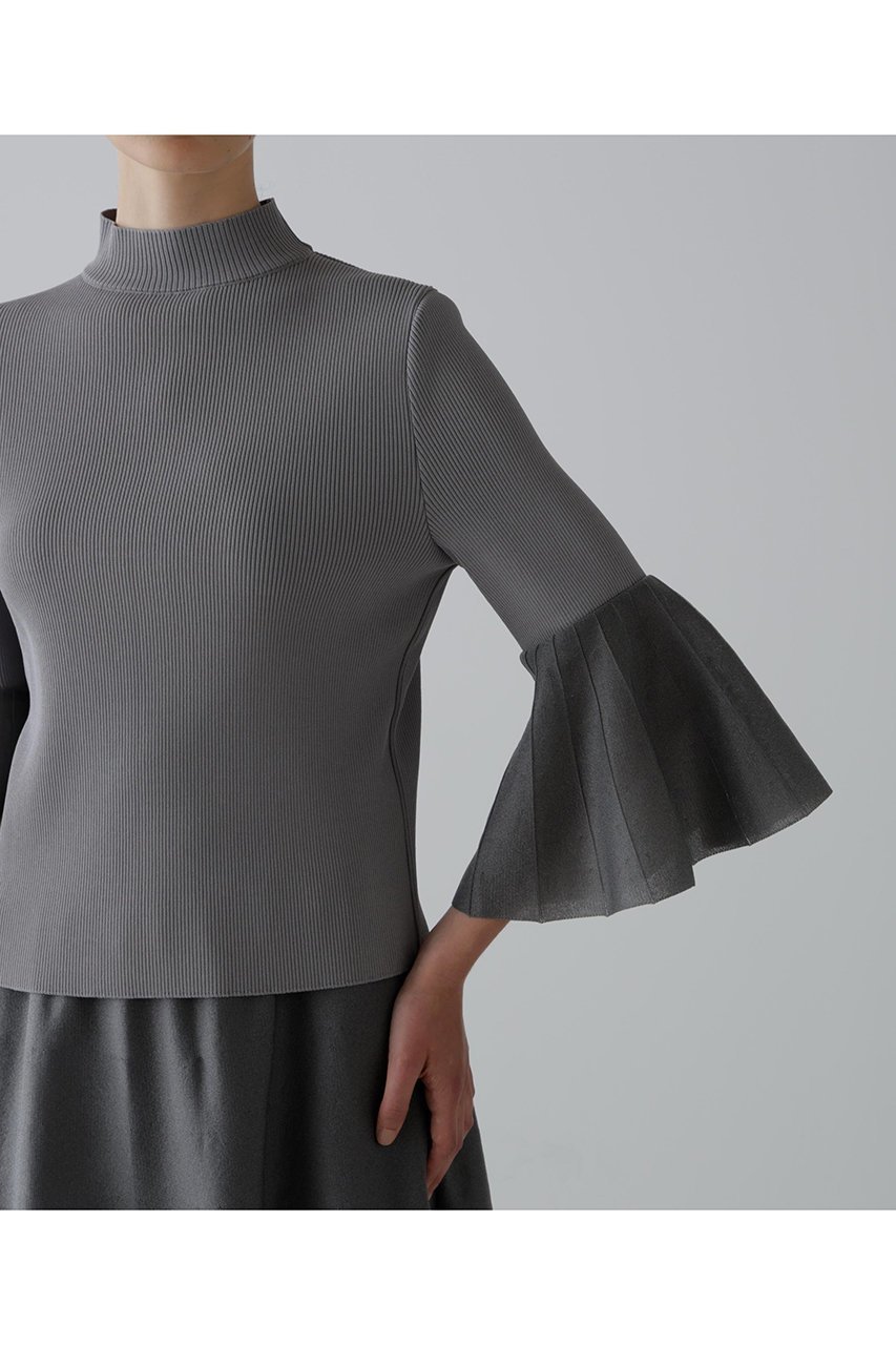 【アドーア/ADORE】のシアーフォルムドニットプルオーバー 人気、トレンドファッション・服の通販 founy(ファニー) 　ファッション　Fashion　レディースファッション　Fashion for Women　トップス・カットソー　Cut & Sew Tops　ニット　Knit Tops & Sweaters　カジュアルプルオーバー・ニットトップス　Pullovers & Knit Tops / Casual Pullovers　エレガント 上品　Elegant　スタンダード　Standard, Basic　スリーブ　Sleeve, Long Sleeve / Short Sleeve　フィット　Fit, Slim Fit　フレア　Flare, Flared　切替　Switching, Contrast Panel　other-7|ID: prp329100004705564 ipo3291000000033983520