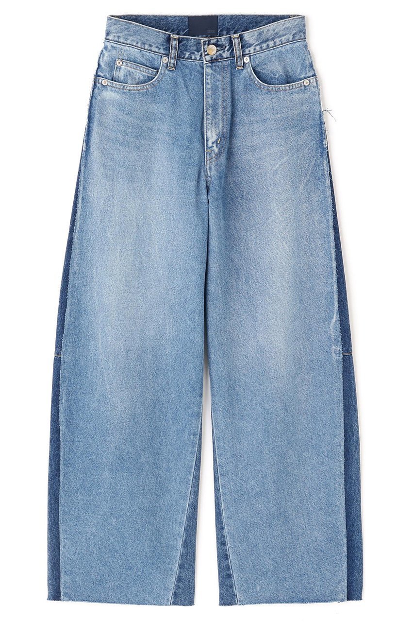 【アドーア/ADORE】のリメイク2トーンパンツ インテリア・キッズ・メンズ・レディースファッション・服の通販 founy(ファニー) 　ファッション　Fashion　レディースファッション　Fashion for Women　パンツ　Pants & Trousers　カットオフ　Cut-Off Design　デニム　Denim, Jeans Material　ハンド　Hand, Handmade　ビンテージ　Vintage, Retro Style　モダン　Modern, Contemporary　リメイク　Remake, Reconstructed　ブルー|ID: prp329100004705565 ipo3291000000036182799