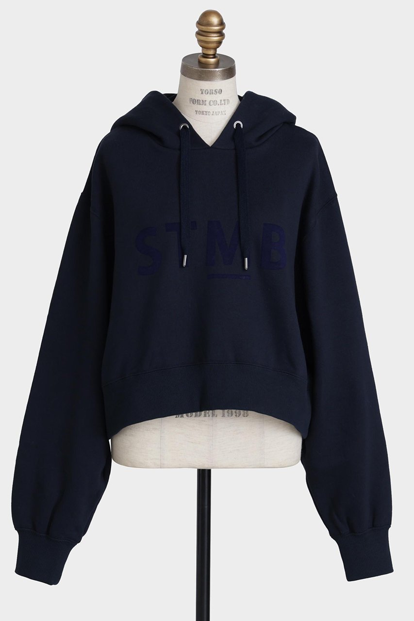 【ヒューエルミュージアム/hueLe Museum】の【STUMBLY】Printed Hoody インテリア・キッズ・メンズ・レディースファッション・服の通販 founy(ファニー) 　ファッション　Fashion　レディースファッション　Fashion for Women　トップス・カットソー　Cut & Sew Tops　シャツ・ブラウス・オフィスカジュアル　Elegant Blouses & Button-Ups　レディースパーカー・カジュアルフーディー　Casual Hoodies & Sweatshirts　ロングTシャツ・Tシャツ　Longline T-Shirts & Tees　スウェット・クルーネックトップス　Sweatshirts & Crewnecks / Relaxed Fit Sweat Tops　カットソー・ベーシックTシャツ　Cut-and-Sewn Tops / Stretch Tees & Basics　クラシック　Classic, Timeless Style　クロップド　Cropped, Short Length　モダン　Modern, Contemporary　ヴィンテージ　Vintage Style　ネイビー|ID: prp329100004705573 ipo3291000000033983584