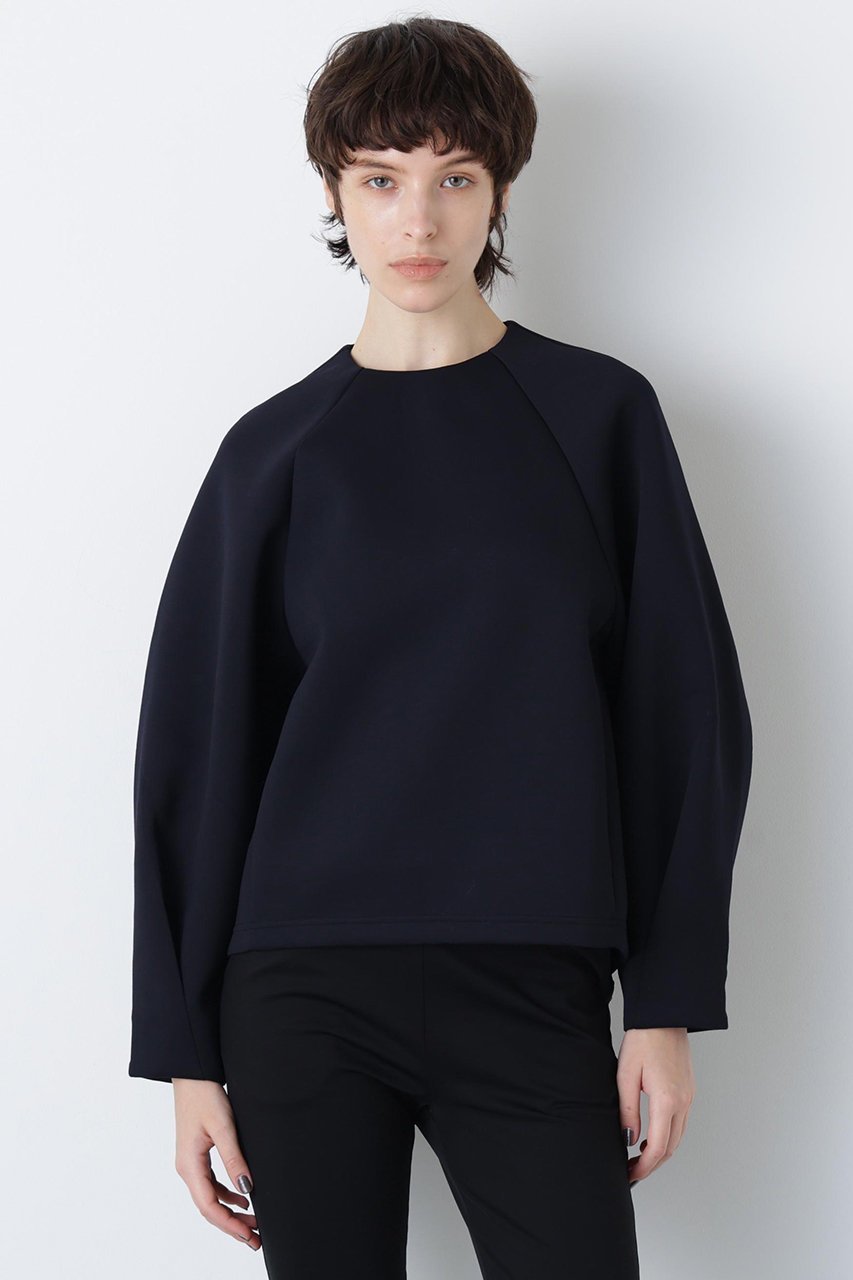 【ヒューエルミュージアム/hueLe Museum】の【hLM】ダンボールジャージー インテリア・キッズ・メンズ・レディースファッション・服の通販 founy(ファニー) 　ファッション　Fashion　レディースファッション　Fashion for Women　トップス・カットソー　Cut & Sew Tops　シャツ・ブラウス・オフィスカジュアル　Elegant Blouses & Button-Ups　ロングTシャツ・Tシャツ　Longline T-Shirts & Tees　カットソー・ベーシックTシャツ　Cut-and-Sewn Tops / Stretch Tees & Basics　スリーブ　Sleeve, Long Sleeve / Short Sleeve　フォルム　Silhouette, Form　フロント　Front, Front Design　ロング　Long, Long-Length　ブラック|ID: prp329100004705579 ipo3291000000034241796