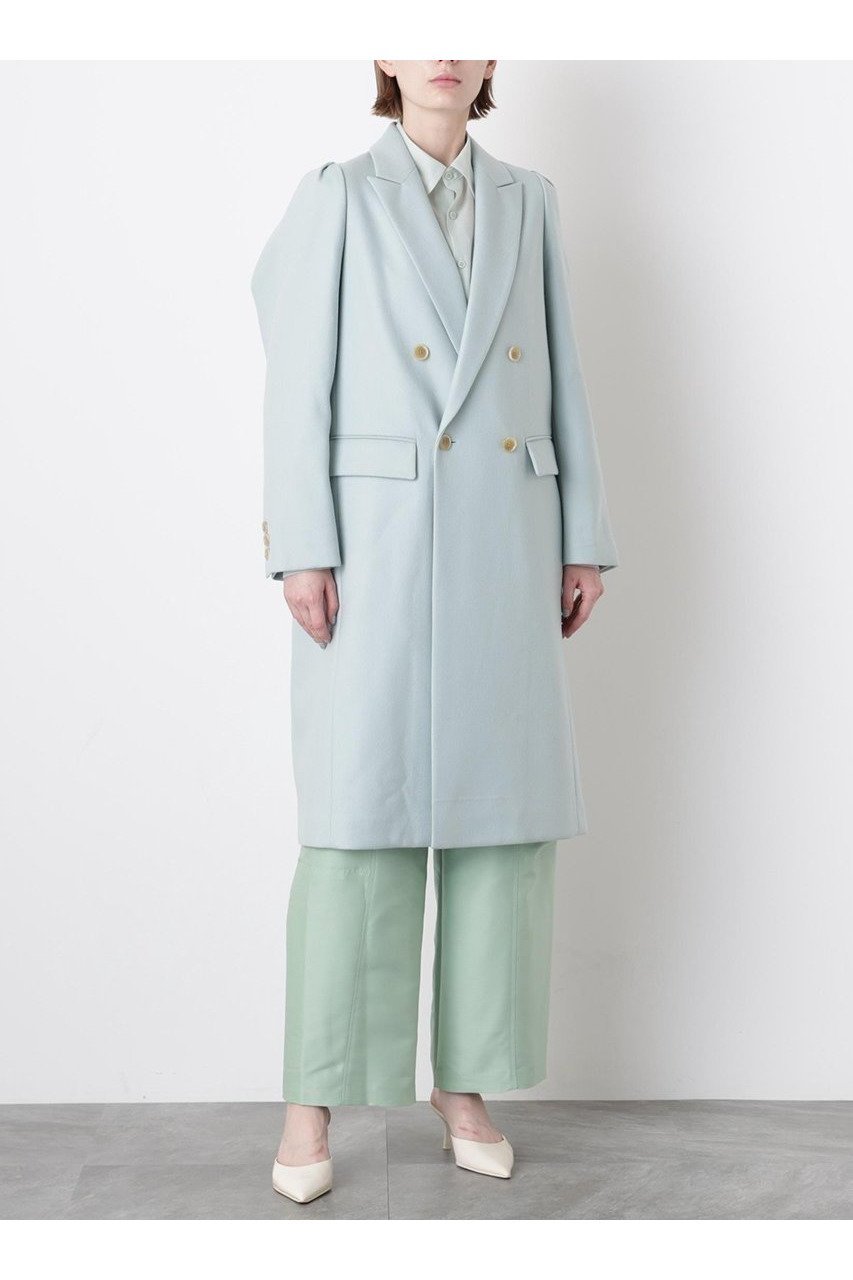 【ヒューエルミュージアム/hueLe Museum】の【STUMBLY】Constructed Sleeve Chester Coat 人気、トレンドファッション・服の通販 founy(ファニー) 　ファッション　Fashion　レディースファッション　Fashion for Women　アウター　Coat / Outerwear Collection　コート・ロングコート・ピーコート　Long Coats, Peacoats & More　クラシック　Classic, Timeless Style　ダブル　Double, Double-Breasted　チェスターコート　Chester Coat, Long Coat　メルトン　Melton, Heavy Wool　ロング　Long, Long-Length　エレガント 上品　Elegant　other-2|ID: prp329100004705586 ipo3291000000033983689