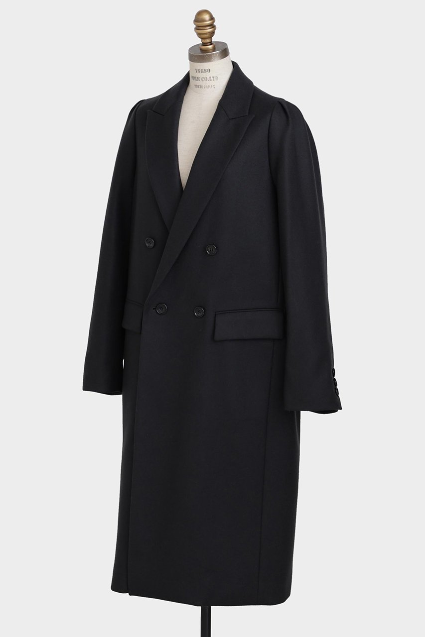 【ヒューエルミュージアム/hueLe Museum】の【STUMBLY】Constructed Sleeve Chester Coat インテリア・キッズ・メンズ・レディースファッション・服の通販 founy(ファニー) 　ファッション　Fashion　レディースファッション　Fashion for Women　アウター　Coat / Outerwear Collection　コート・ロングコート・ピーコート　Long Coats, Peacoats & More　クラシック　Classic, Timeless Style　ダブル　Double, Double-Breasted　チェスターコート　Chester Coat, Long Coat　メルトン　Melton, Heavy Wool　ロング　Long, Long-Length　エレガント 上品　Elegant　グレー|ID: prp329100004705586 ipo3291000000035665365