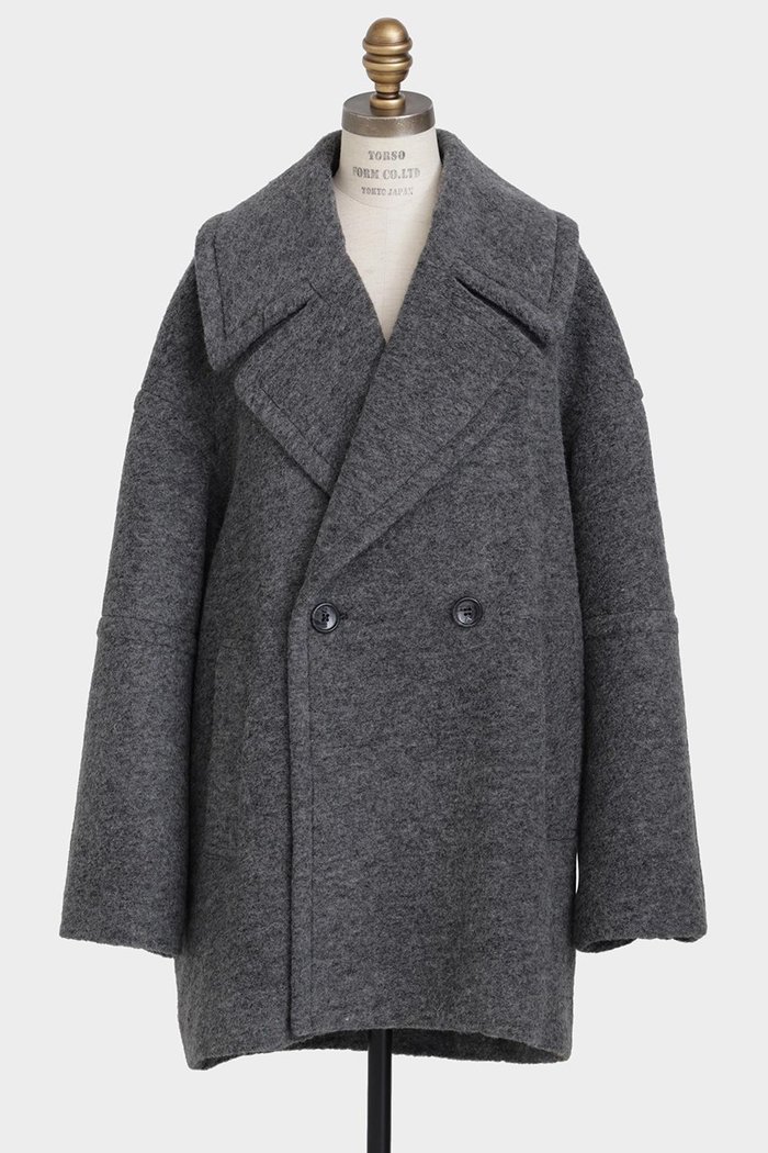 【ヒューエルミュージアム/hueLe Museum】の【STUMBLY】New Big Silhouette Pea JK インテリア・キッズ・メンズ・レディースファッション・服の通販 founy(ファニー) https://founy.com/ ファッション Fashion レディースファッション Fashion for Women アウター Coat / Outerwear Collection コート・ロングコート・ピーコート Long Coats, Peacoats & More クラシック Classic, Timeless Style ショート Short, Short Length パターン Pattern, Design Print ワーク Workwear, Utility Style エレガント 上品 Elegant |ID: prp329100004705587 ipo3291000000033983698