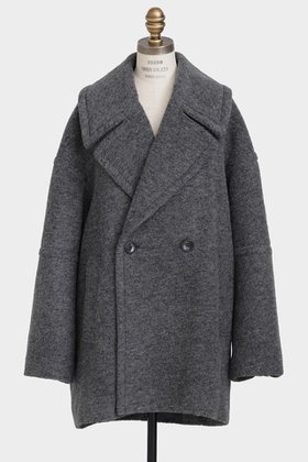 【ヒューエルミュージアム/hueLe Museum】の【STUMBLY】New Big Silhouette Pea JK 人気、トレンドファッション・服の通販 founy(ファニー) ファッション Fashion レディースファッション Fashion for Women アウター Coat / Outerwear Collection コート・ロングコート・ピーコート Long Coats, Peacoats & More クラシック Classic, Timeless Style ショート Short, Short Length パターン Pattern, Design Print ワーク Workwear, Utility Style エレガント 上品 Elegant |ID:prp329100004705587