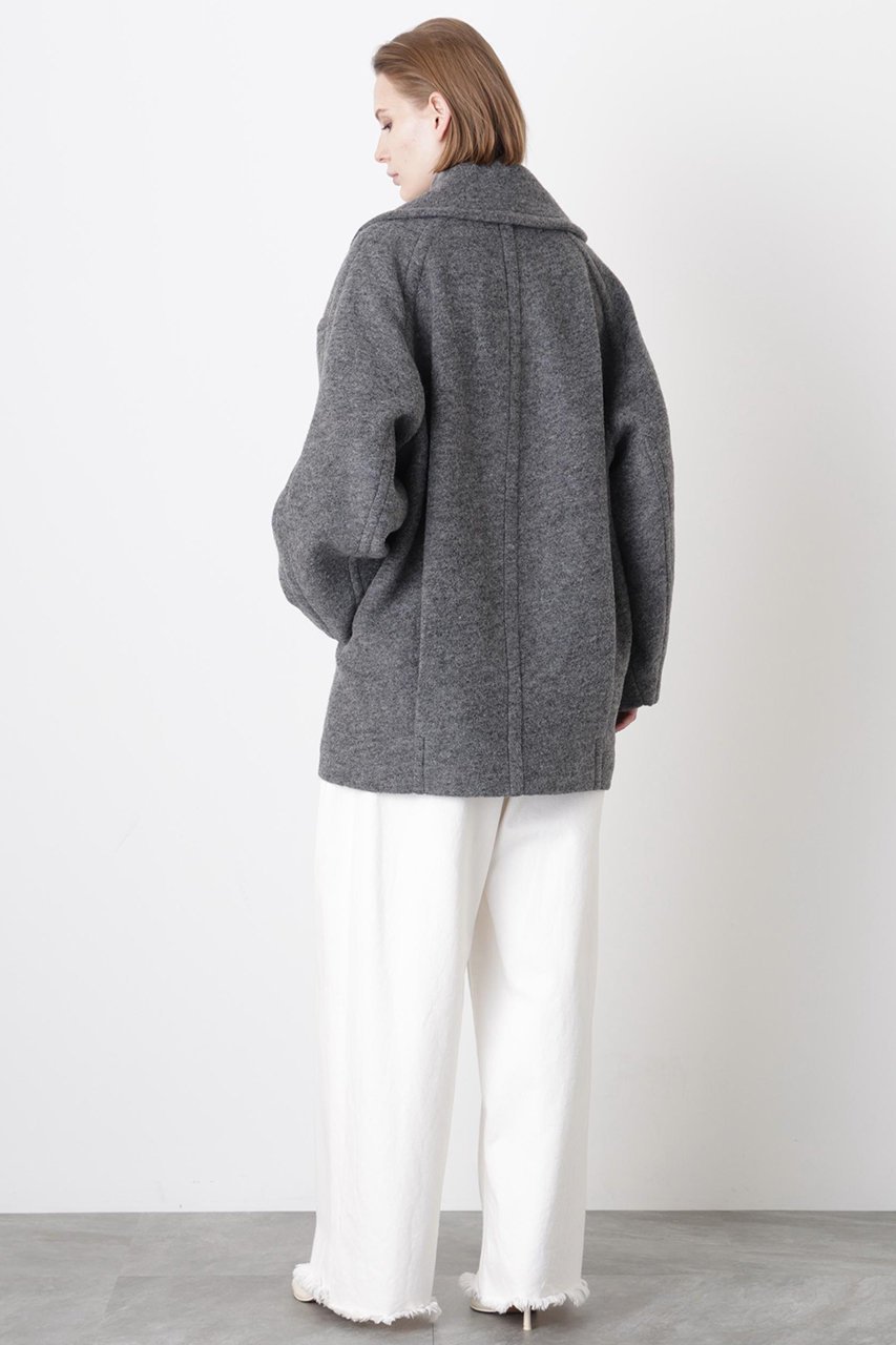 【ヒューエルミュージアム/hueLe Museum】の【STUMBLY】New Big Silhouette Pea JK 人気、トレンドファッション・服の通販 founy(ファニー) 　ファッション　Fashion　レディースファッション　Fashion for Women　アウター　Coat / Outerwear Collection　コート・ロングコート・ピーコート　Long Coats, Peacoats & More　クラシック　Classic, Timeless Style　ショート　Short, Short Length　パターン　Pattern, Design Print　ワーク　Workwear, Utility Style　エレガント 上品　Elegant　other-4|ID: prp329100004705587 ipo3291000000035610748