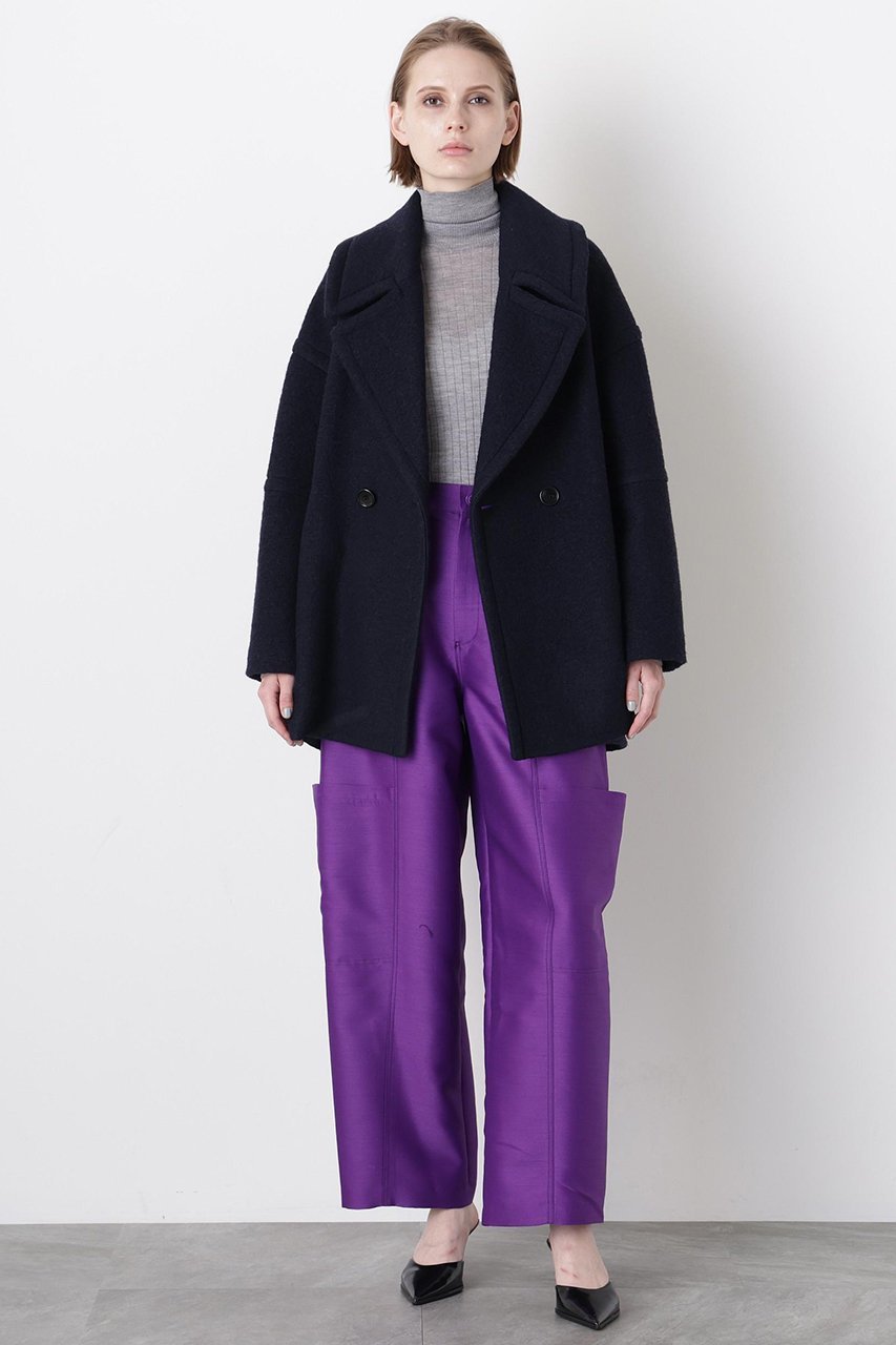 【ヒューエルミュージアム/hueLe Museum】の【STUMBLY】New Big Silhouette Pea JK 人気、トレンドファッション・服の通販 founy(ファニー) 　ファッション　Fashion　レディースファッション　Fashion for Women　アウター　Coat / Outerwear Collection　コート・ロングコート・ピーコート　Long Coats, Peacoats & More　クラシック　Classic, Timeless Style　ショート　Short, Short Length　パターン　Pattern, Design Print　ワーク　Workwear, Utility Style　エレガント 上品　Elegant　other-2|ID: prp329100004705587 ipo3291000000036194374