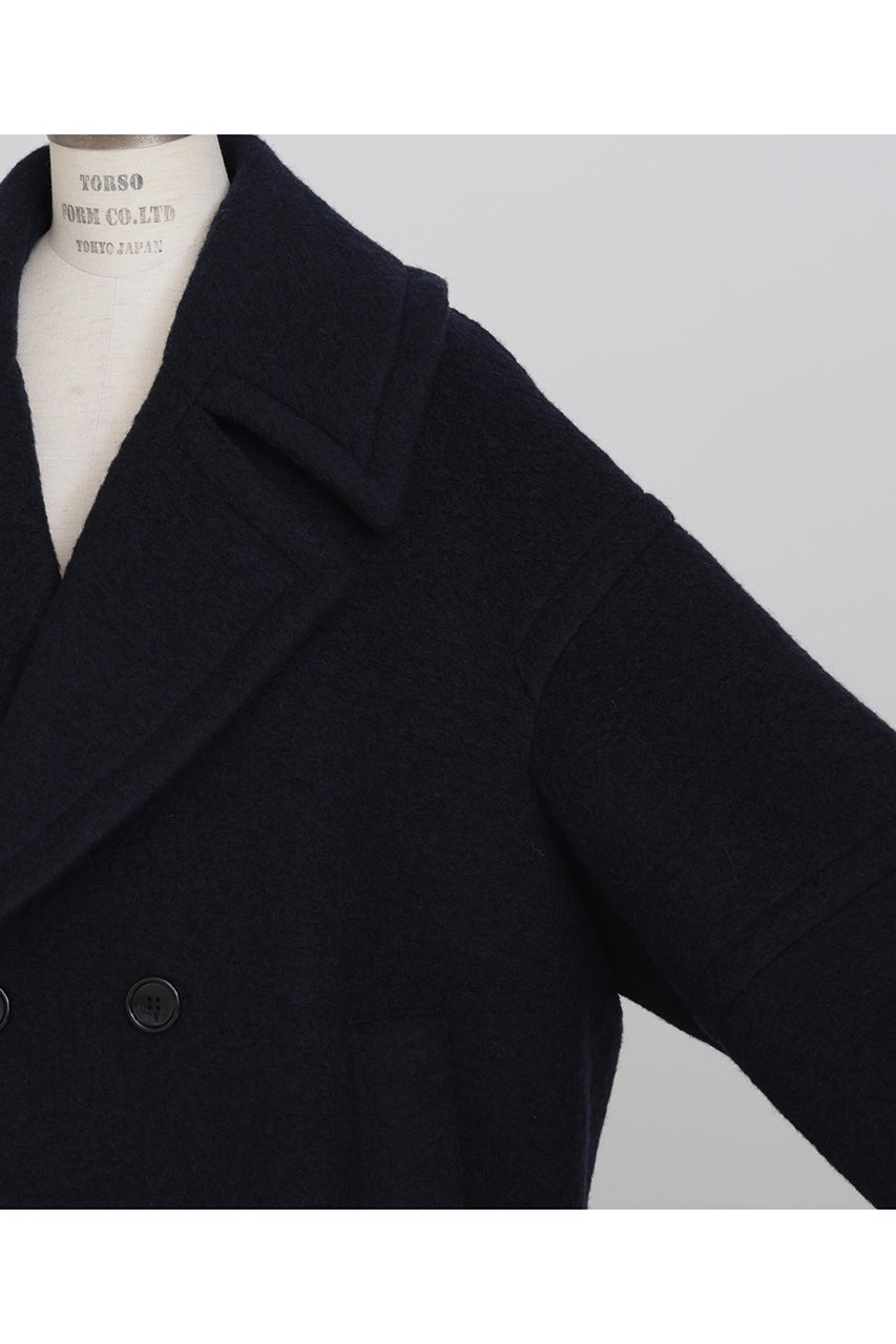 【ヒューエルミュージアム/hueLe Museum】の【STUMBLY】New Big Silhouette Pea JK 人気、トレンドファッション・服の通販 founy(ファニー) 　ファッション　Fashion　レディースファッション　Fashion for Women　アウター　Coat / Outerwear Collection　コート・ロングコート・ピーコート　Long Coats, Peacoats & More　クラシック　Classic, Timeless Style　ショート　Short, Short Length　パターン　Pattern, Design Print　ワーク　Workwear, Utility Style　エレガント 上品　Elegant　other-4|ID: prp329100004705587 ipo3291000000036194376