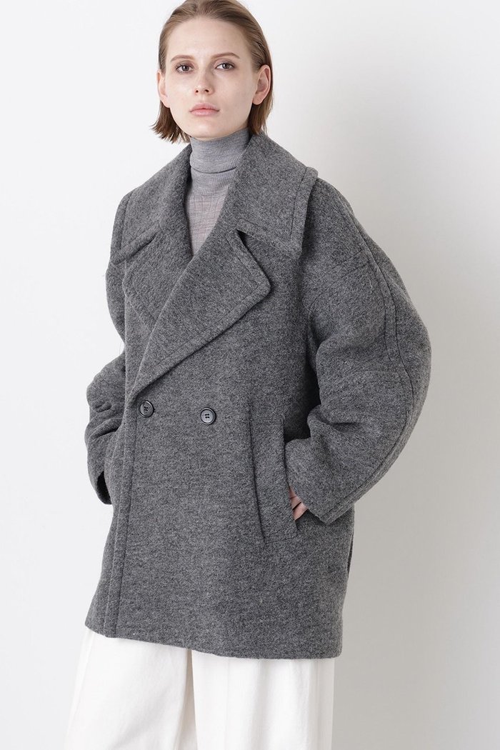 【ヒューエルミュージアム/hueLe Museum】の【STUMBLY】New Big Silhouette Pea JK インテリア・キッズ・メンズ・レディースファッション・服の通販 founy(ファニー) https://founy.com/ ファッション Fashion レディースファッション Fashion for Women アウター Coat / Outerwear Collection コート・ロングコート・ピーコート Long Coats, Peacoats & More クラシック Classic, Timeless Style ショート Short, Short Length パターン Pattern, Design Print ワーク Workwear, Utility Style エレガント 上品 Elegant |ID: prp329100004705587 ipo3291000000036641428