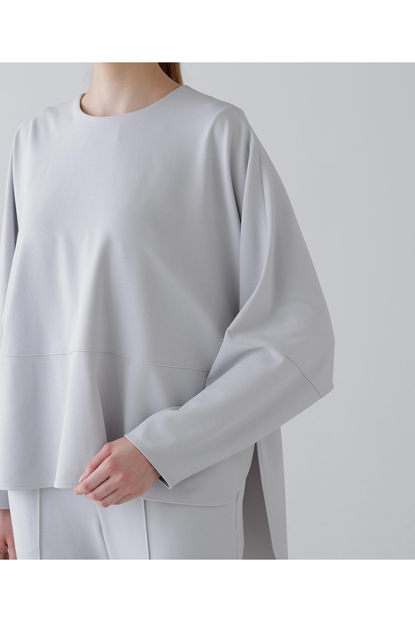 【アドーア/ADORE】のジョーゼットジャージープルオーバー 人気、トレンドファッション・服の通販 founy(ファニー) 　ファッション　Fashion　レディースファッション　Fashion for Women　トップス・カットソー　Cut & Sew Tops　シャツ・ブラウス・オフィスカジュアル　Elegant Blouses & Button-Ups　ロングTシャツ・Tシャツ　Longline T-Shirts & Tees　カジュアルプルオーバー・ニットトップス　Pullovers & Knit Tops / Casual Pullovers　カットソー・ベーシックTシャツ　Cut-and-Sewn Tops / Stretch Tees & Basics　おすすめ　Recommended / Our Picks　ジョーゼット　Georgette, Semi-Sheer Fabric　スリーブ　Sleeve, Long Sleeve / Short Sleeve　セットアップ　Set-Up, Coordinated Outfit　センター　Center, Center Line　ドット　Polka Dot, Dot Pattern　ロング　Long, Long-Length　other-4|ID: prp329100004705590 ipo3291000000035504329