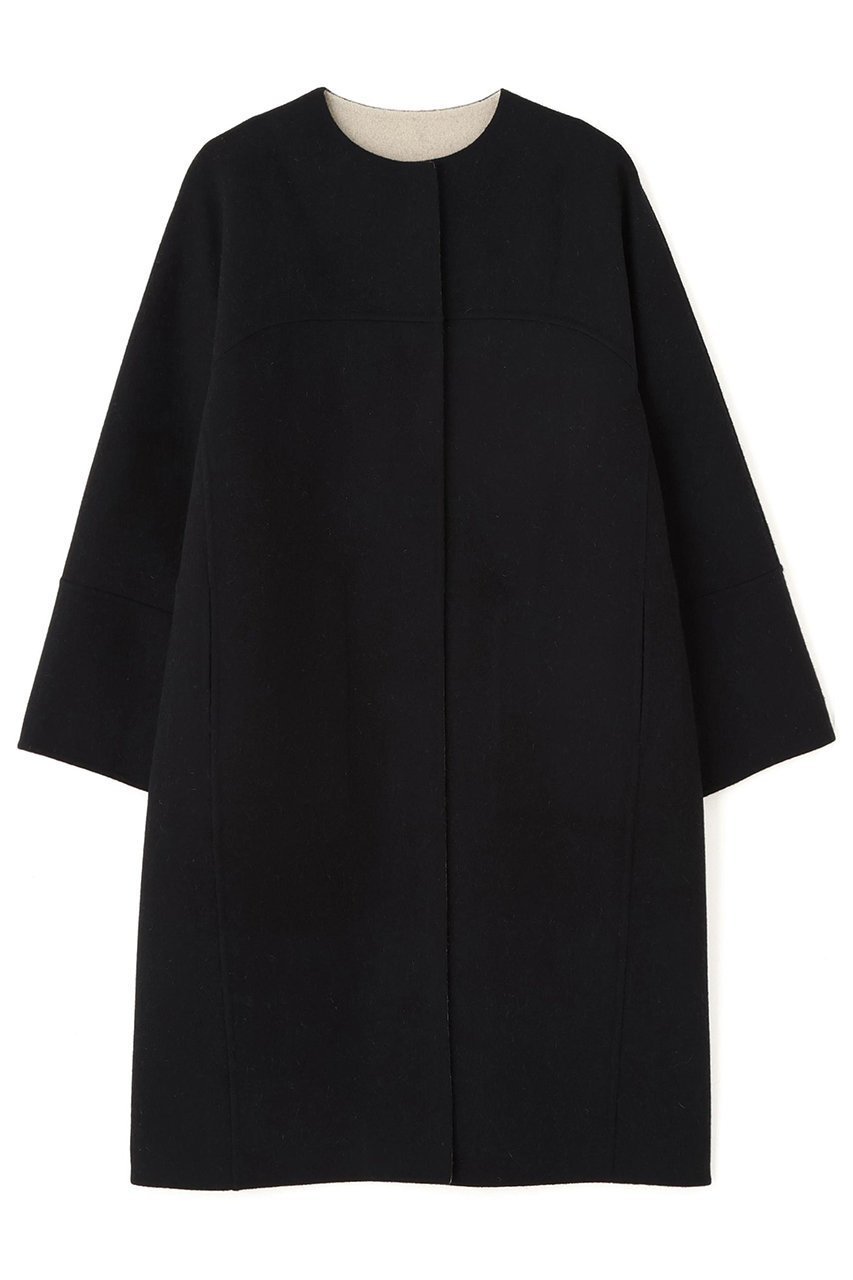 【アドーア/ADORE】のCa混2TONEリバーコクーンコート インテリア・キッズ・メンズ・レディースファッション・服の通販 founy(ファニー) 　ファッション　Fashion　レディースファッション　Fashion for Women　アウター　Coat / Outerwear Collection　コート・ロングコート・ピーコート　Long Coats, Peacoats & More　リバーシブル　Reversible, Two-Sided　ロング　Long, Long-Length　別注　Limited Edition, Custom Order　新作・新入荷　New Arrivals / New In　ブラック|ID: prp329100004705591 ipo3291000000033983736