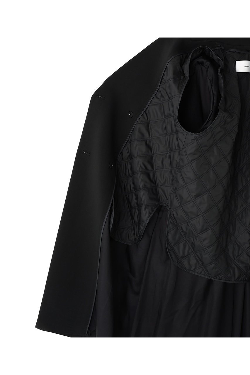 【アドーア/ADORE】のタフタコンビトリプルクロスコート 人気、トレンドファッション・服の通販 founy(ファニー) 　ファッション　Fashion　レディースファッション　Fashion for Women　アウター　Coat / Outerwear Collection　コート・ロングコート・ピーコート　Long Coats, Peacoats & More　コンビ　Combo, Combination Style　タフタ　Taffeta, Structured Fabric　トリプル　Triple, Three Layers　フェミニン　Feminine, Girly　マニッシュ　Mannish, Boyish　ライナー　Liner, Inner Layer　ロング　Long, Long-Length　冬　Winter / This Winter　羽織　Haori, Light Jacket　other-4|ID: prp329100004705593 ipo3291000000035393390