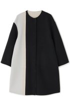 【アドーア/ADORE】のCa混2TONEリバーノーカラーコート ブラック|ID:prp329100004705596