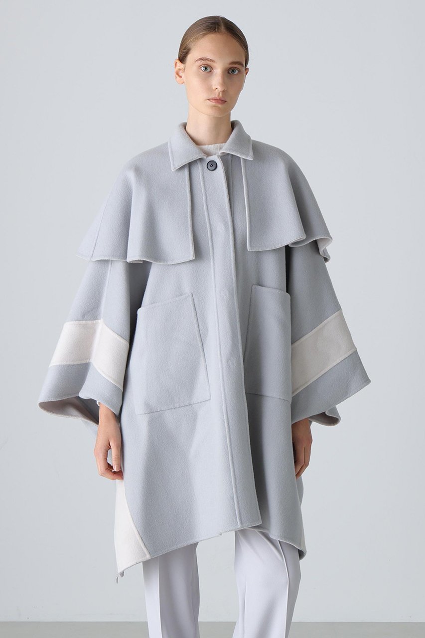 【アドーア/ADORE】のCa混2TONEリバーケープコート 人気、トレンドファッション・服の通販 founy(ファニー) ファッション Fashion レディースファッション Fashion for Women アウター Coat / Outerwear Collection コート・ロングコート・ピーコート Long Coats, Peacoats & More シンプル Simple, Minimal ジャケット Jacket, Outerwear ロング Long, Long-Length 別注 Limited Edition, Custom Order other-5|ID: prp329100004705598 ipo3291000000034377040