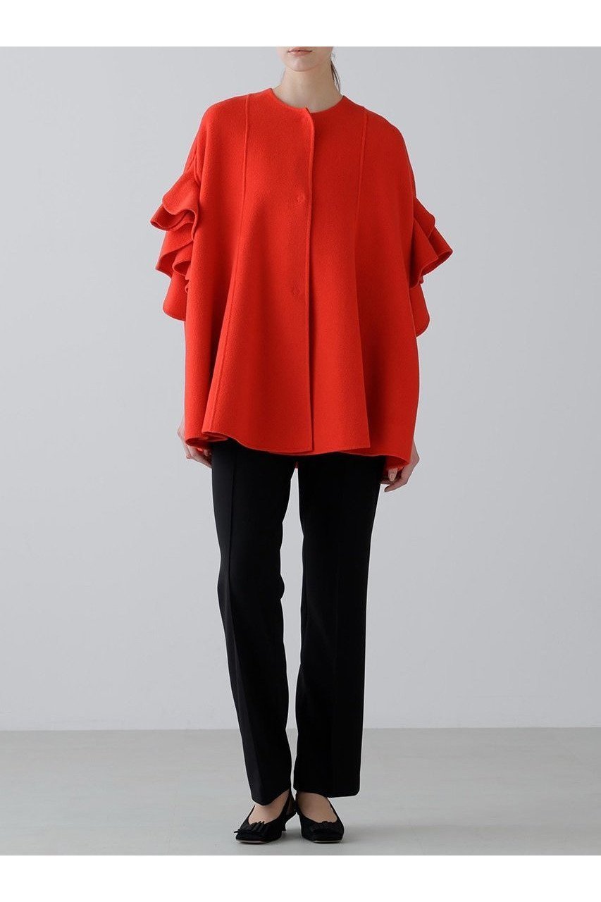【アドーア/ADORE】のピュアカシミヤコート 人気、トレンドファッション・服の通販 founy(ファニー) 　ファッション　Fashion　レディースファッション　Fashion for Women　アウター　Coat / Outerwear Collection　コート・ロングコート・ピーコート　Long Coats, Peacoats & More　バランス　Balance, Style Balance　フレア　Flare, Flared　ポンチョ　Poncho, Cape Style　ラッフル　Ruffle, Frill　ロング　Long, Long-Length　新作・新入荷　New Arrivals / New In　other-2|ID: prp329100004705600 ipo3291000000033983782