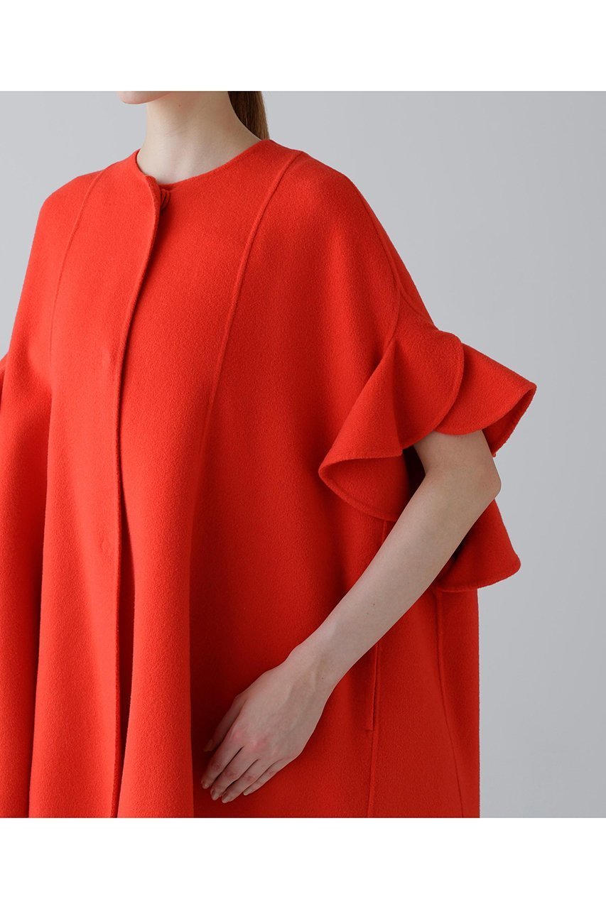 【アドーア/ADORE】のピュアカシミヤコート 人気、トレンドファッション・服の通販 founy(ファニー) 　ファッション　Fashion　レディースファッション　Fashion for Women　アウター　Coat / Outerwear Collection　コート・ロングコート・ピーコート　Long Coats, Peacoats & More　バランス　Balance, Style Balance　フレア　Flare, Flared　ポンチョ　Poncho, Cape Style　ラッフル　Ruffle, Frill　ロング　Long, Long-Length　新作・新入荷　New Arrivals / New In　other-4|ID: prp329100004705600 ipo3291000000033983785