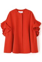 【アドーア/ADORE】のピュアカシミヤコート 人気、トレンドファッション・服の通販 founy(ファニー) ファッション Fashion レディースファッション Fashion for Women アウター Coat / Outerwear Collection コート・ロングコート・ピーコート Long Coats, Peacoats & More ショート Short, Short Length バランス Balance, Style Balance フレア Flare, Flared ポンチョ Poncho, Cape Style ラッフル Ruffle, Frill |ID:prp329100004705600