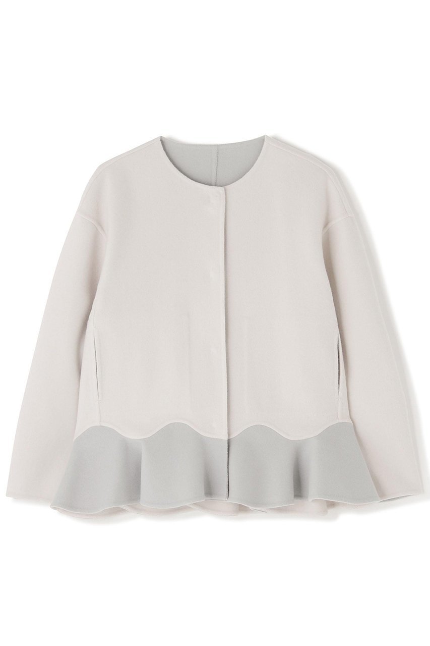 【アドーア/ADORE】のCa混2TONEリバージャケット インテリア・キッズ・メンズ・レディースファッション・服の通販 founy(ファニー) ファッション Fashion レディースファッション Fashion for Women アウター Coat / Outerwear Collection レディースジャケット・軽アウター Jackets ジャケット Jacket, Outerwear ペプラム Peplum, Flared Hem 別注 Limited Edition, Custom Order ホワイト|ID: prp329100004705602 ipo3291000000034187801