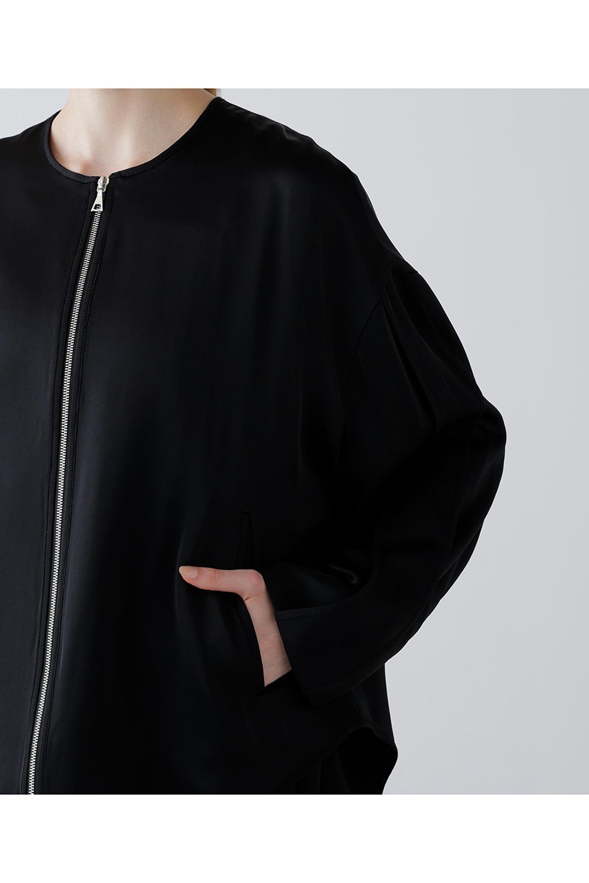 【アドーア/ADORE】のリュクスサテンジャケット 人気、トレンドファッション・服の通販 founy(ファニー) 　ファッション　Fashion　レディースファッション　Fashion for Women　アウター　Coat / Outerwear Collection　レディースジャケット・軽アウター　Jackets　サテン　Satin, Glossy Fabric　ジャケット　Jacket, Outerwear　ドレープ　Drape, Draping Fabric　フロント　Front, Front Design　メタル　Metal, Metal Parts　ラウンド　Round, Round Neck　リュクス　Luxury, Elegant, High-End, Chic　新作・新入荷　New Arrivals / New In　other-5|ID: prp329100004705606 ipo3291000000033983829