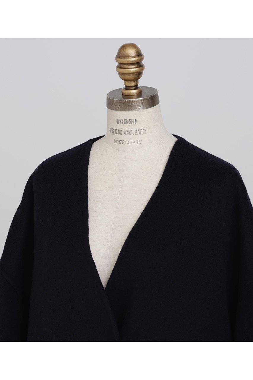 【ヒューエルミュージアム/hueLe Museum】の【hLM】ウールリバーコート 人気、トレンドファッション・服の通販 founy(ファニー) 　ファッション　Fashion　レディースファッション　Fashion for Women　アウター　Coat / Outerwear Collection　コート・ロングコート・ピーコート　Long Coats, Peacoats & More　なめらか　Smooth, Silky Texture　シンプル　Simple, Minimal　フォルム　Silhouette, Form　ロング　Long, Long-Length　other-3|ID: prp329100004705615 ipo3291000000033983901