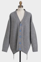 【ヒューエルミュージアム/hueLe Museum】の【STUMBLY】Pile Knit Cardigan グレー|ID:prp329100004705617